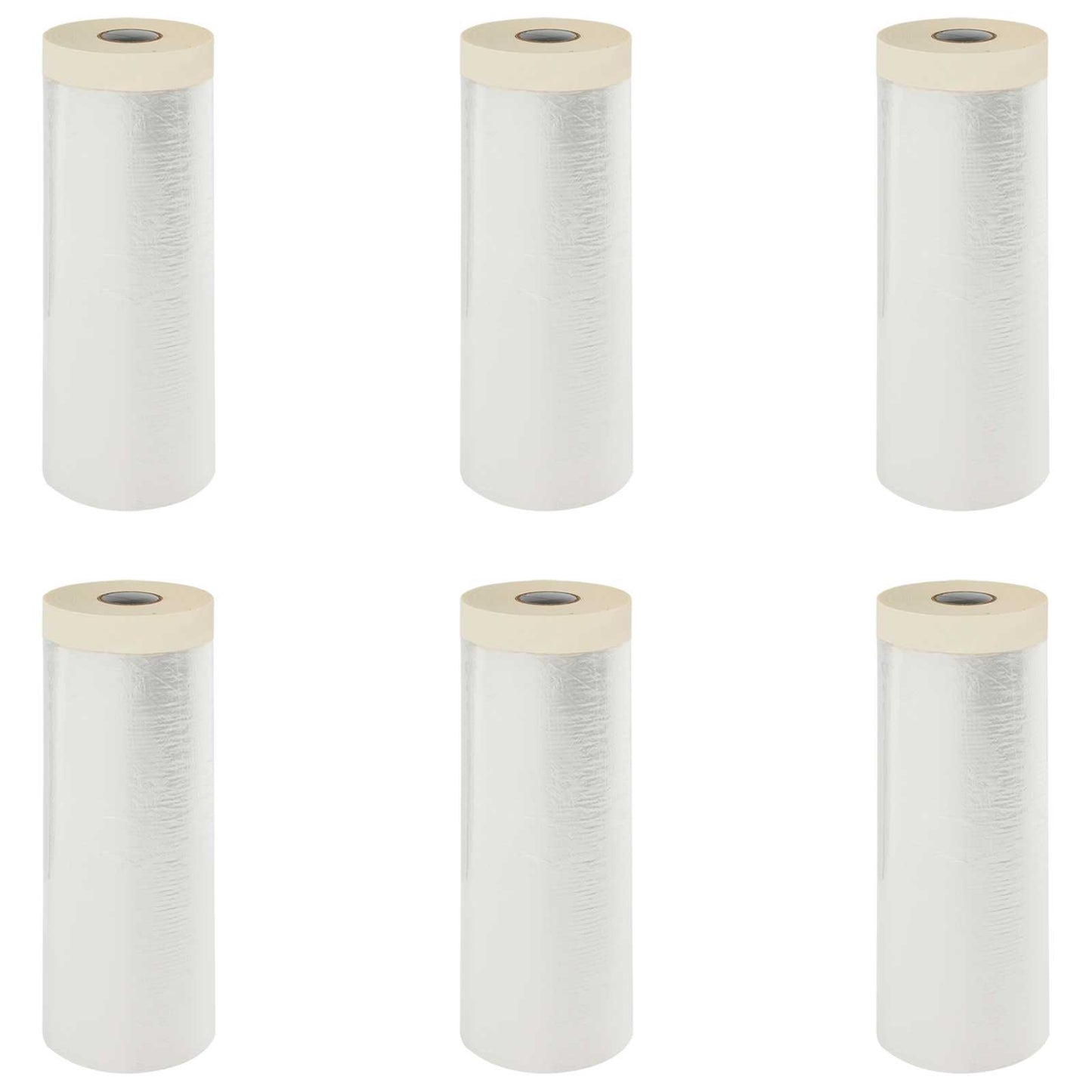 Stofdoek met plakband 6 pcs Doorzichtig 270 x 1600 cm HDPE is nu te koop bij PeponiXL, paradijselijk wonen!