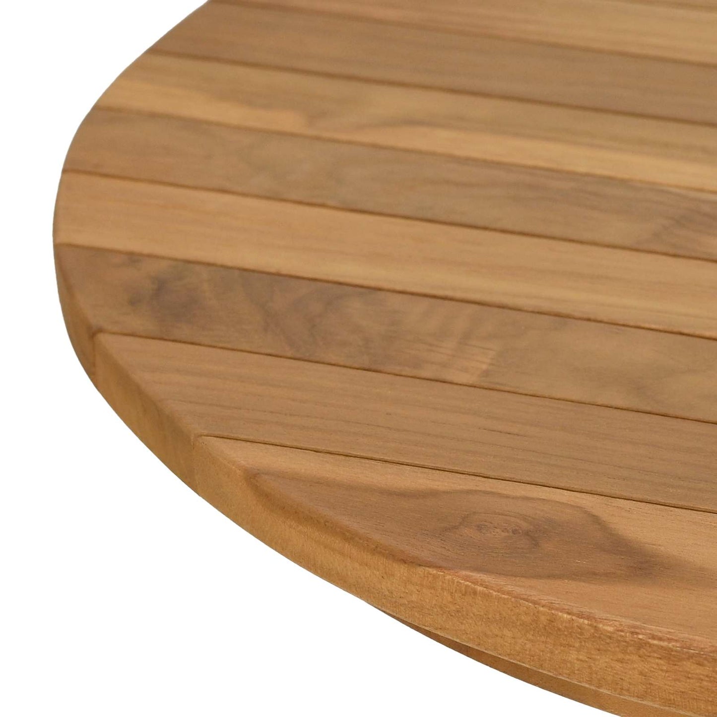 Tafelblad Ø 50 x 3,5 Rond Massief Teakhout Naturel is nu te koop bij PeponiXL, paradijselijk wonen!
