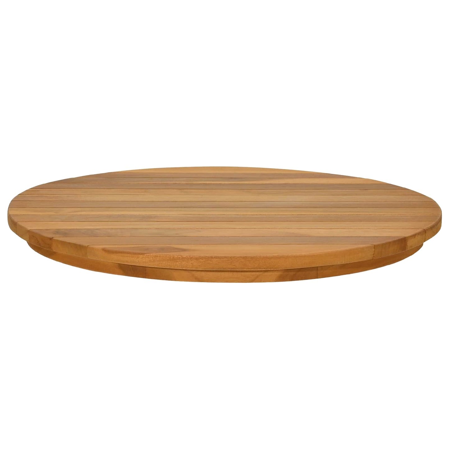 Tafelblad Ø 50 x 3,5 Rond Massief Teakhout Naturel is nu te koop bij PeponiXL, paradijselijk wonen!