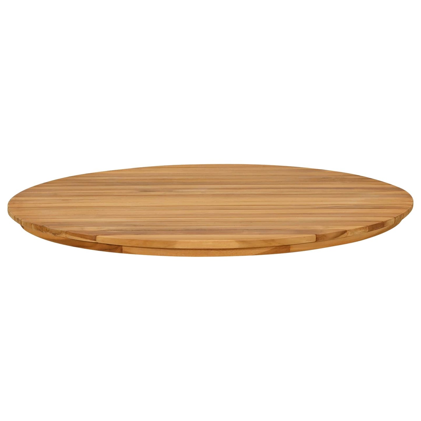 Tafelblad Ø 80 x 3,5 Rond Massief Teakhout Naturel