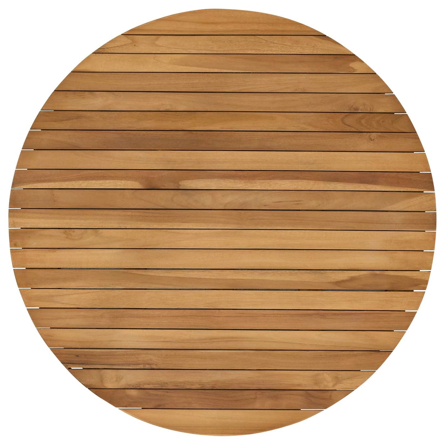 Tafelblad Ø 80 x 3,5 Rond Massief Teakhout Naturel