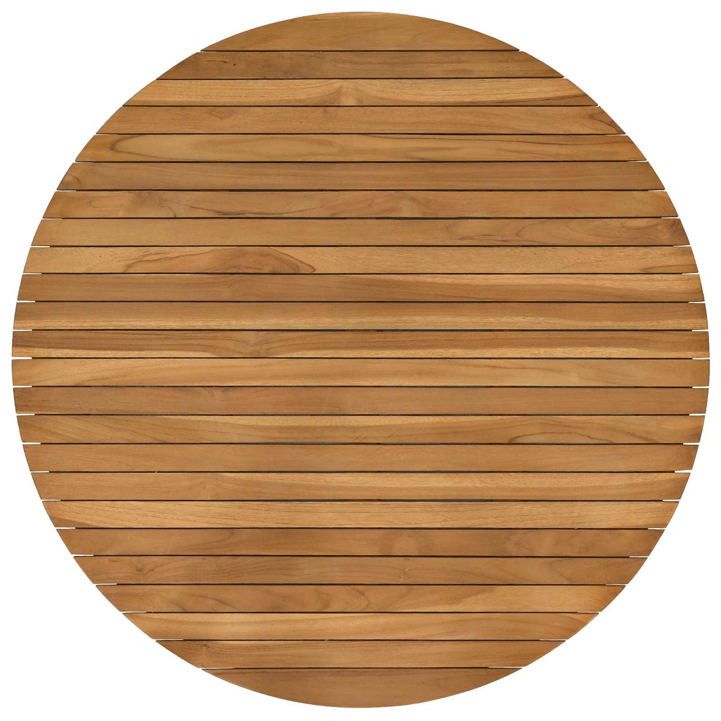Tafelblad Ø 90 x 3,5 Rond Massief Teakhout Naturel