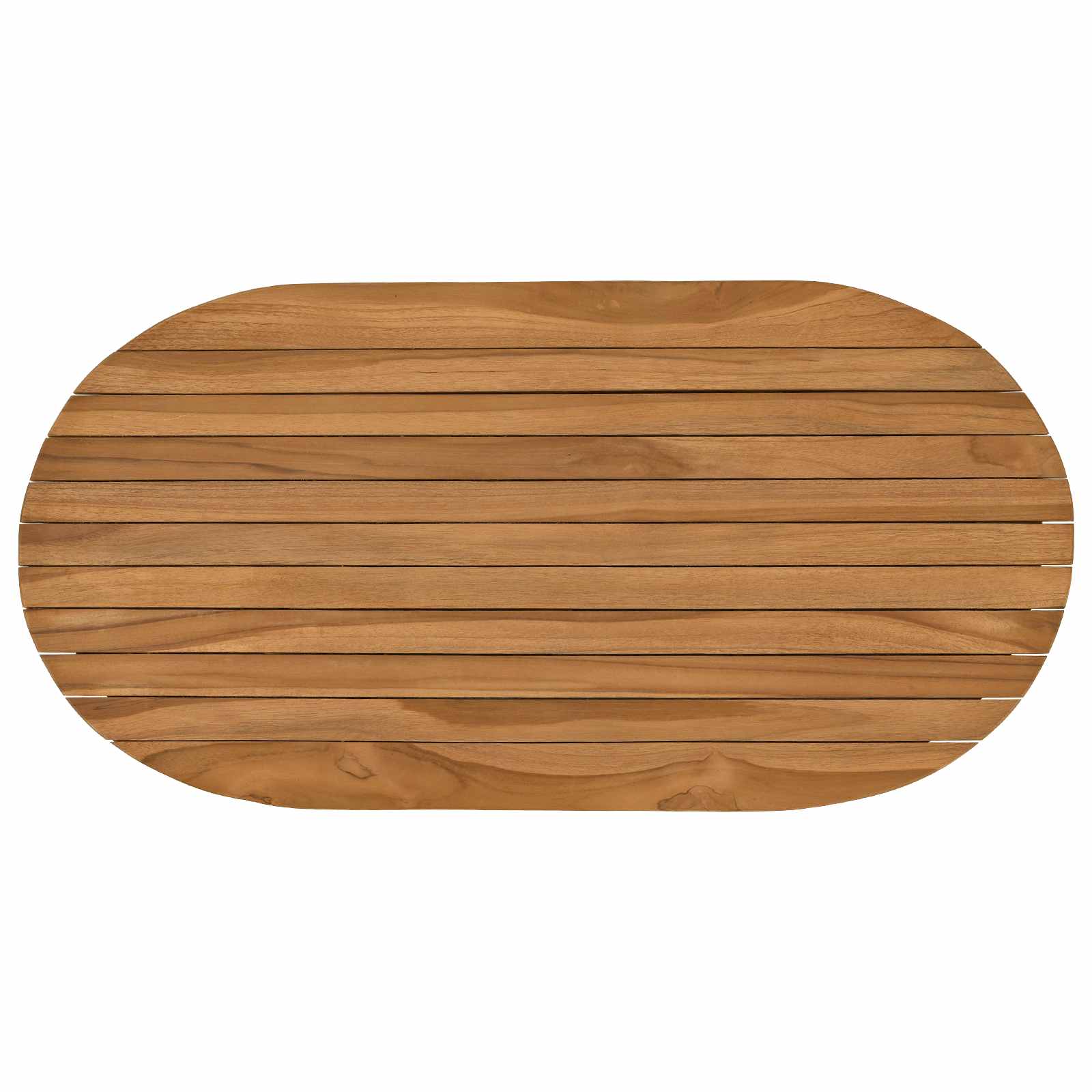 Tafelblad 80 x 40 x 3,5 cm Ovaal Massief Teakhout Naturel is nu te koop bij PeponiXL, paradijselijk wonen!