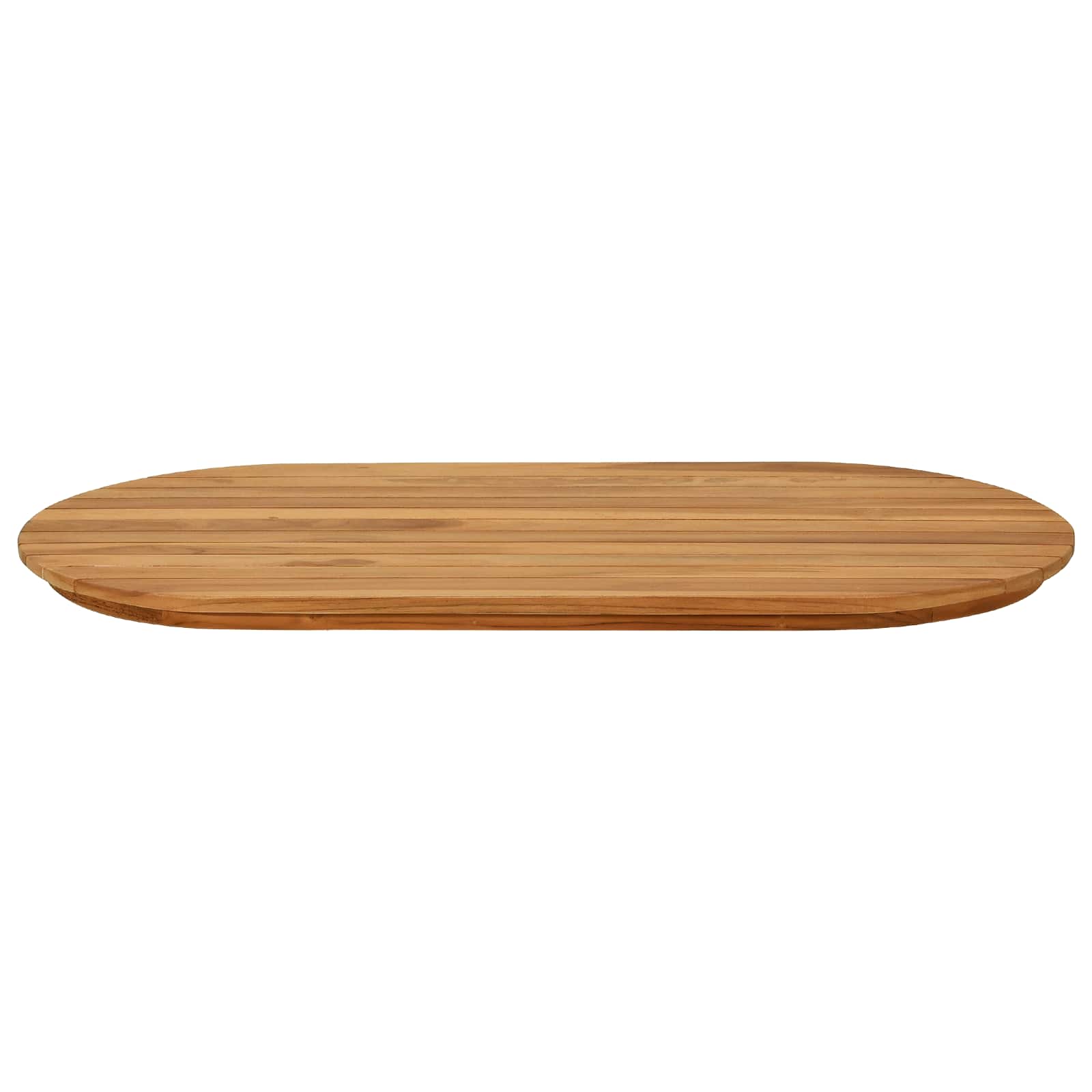 Tafelblad 90 x 45 x 3,5 cm Ovaal Massief Teakhout Naturel is nu te koop bij PeponiXL, paradijselijk wonen!
