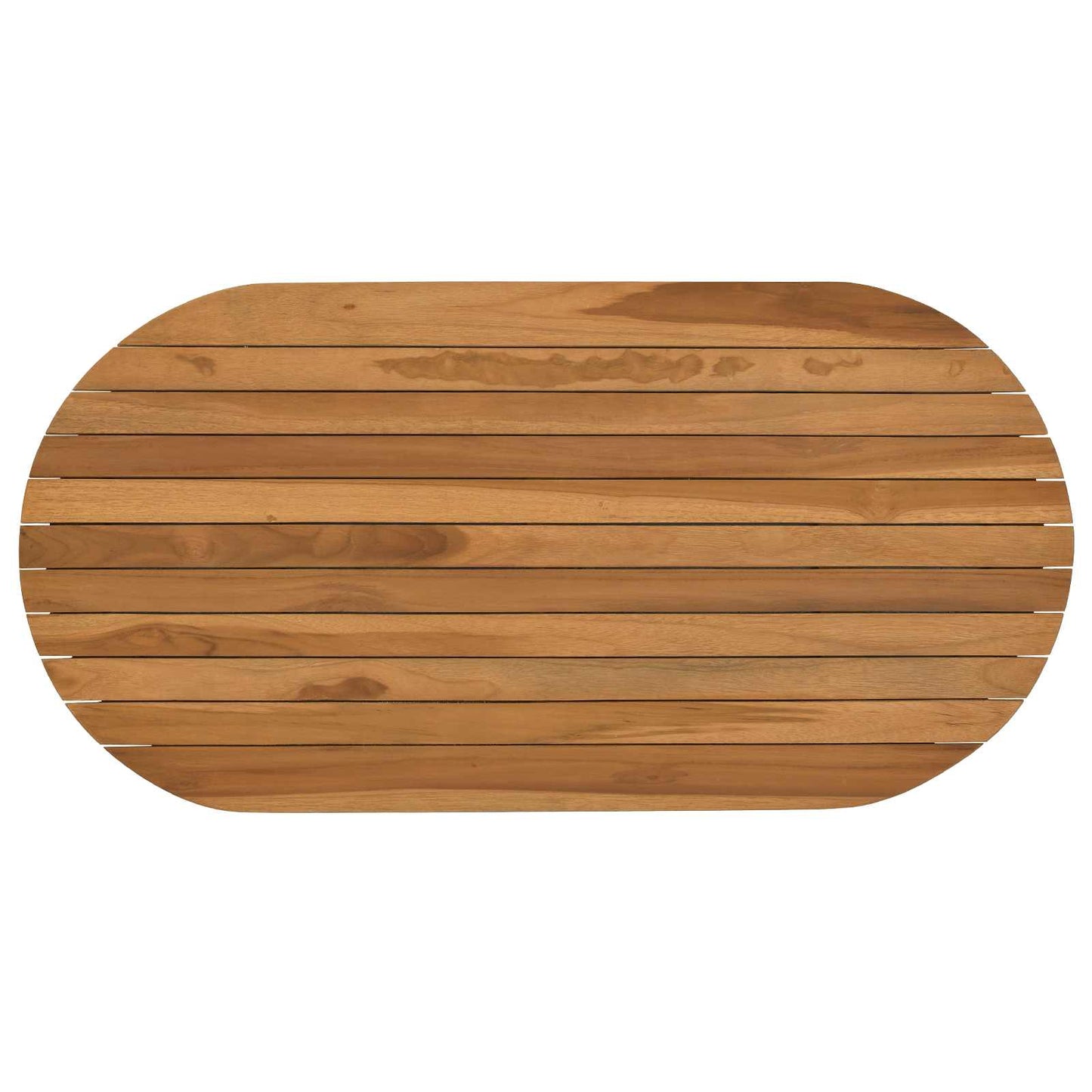Tafelblad 90 x 45 x 3,5 cm Ovaal Massief Teakhout Naturel is nu te koop bij PeponiXL, paradijselijk wonen!