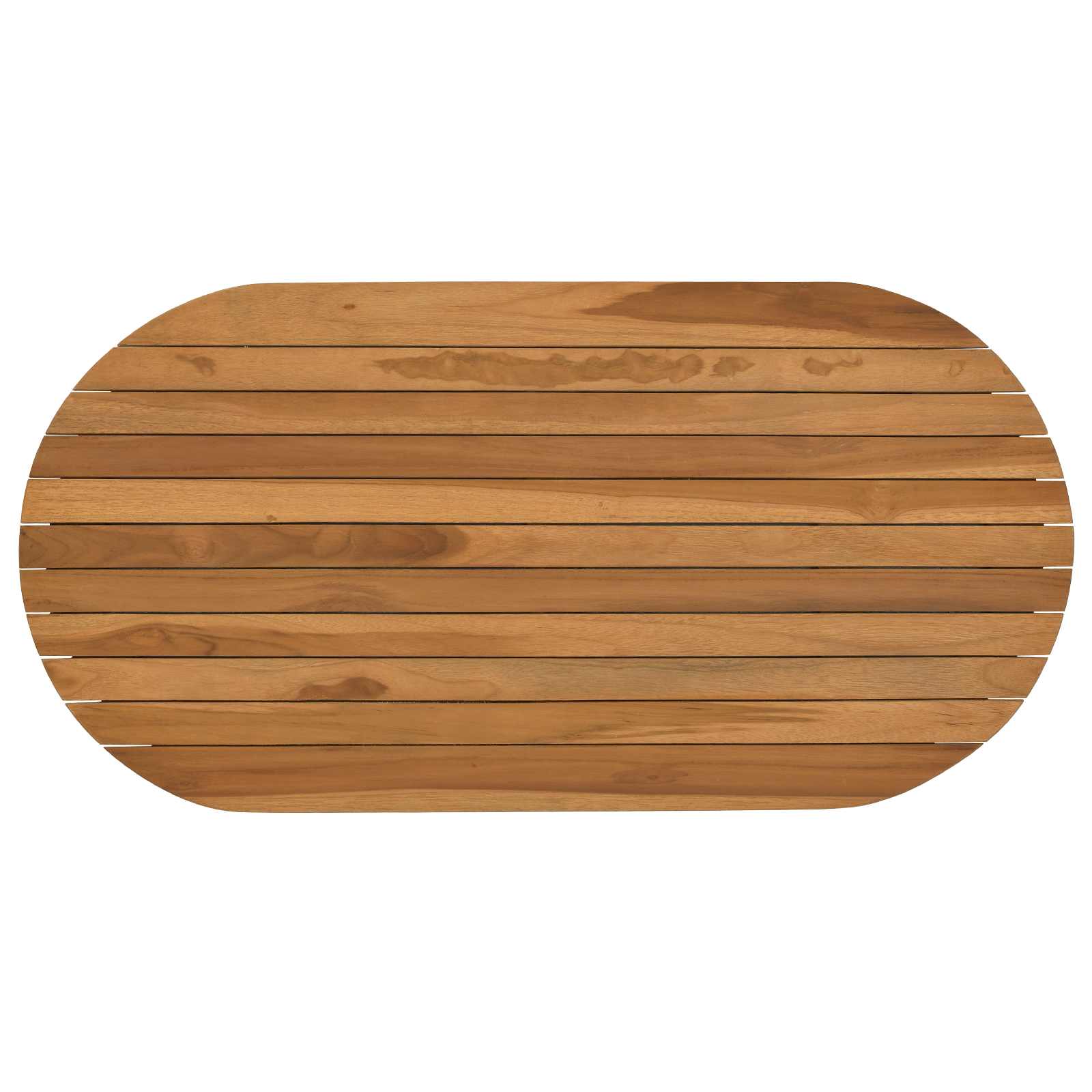 Tafelblad 90 x 45 x 3,5 cm Ovaal Massief Teakhout Naturel is nu te koop bij PeponiXL, paradijselijk wonen!