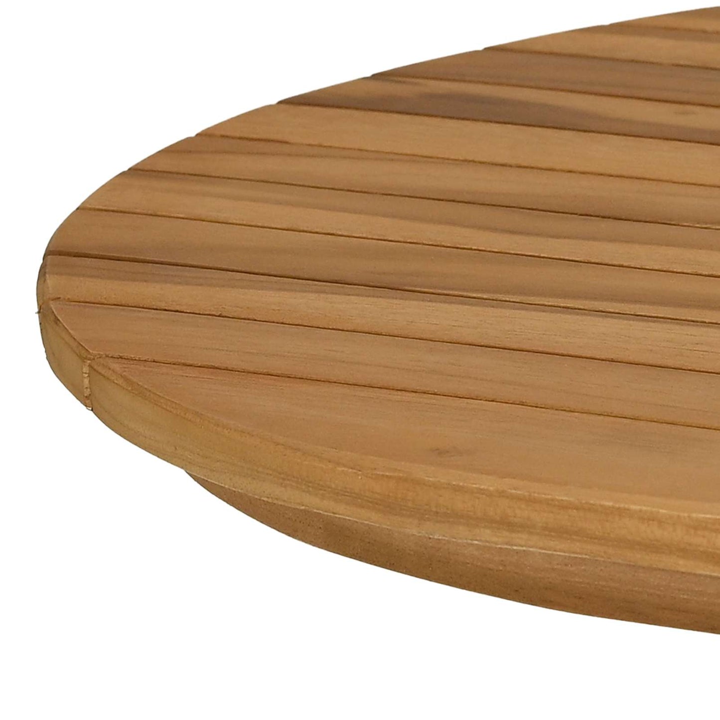 Tafelblad 100 x 50 x 3,5 cm Ovaal Massief Teakhout Naturel is nu te koop bij PeponiXL, paradijselijk wonen!