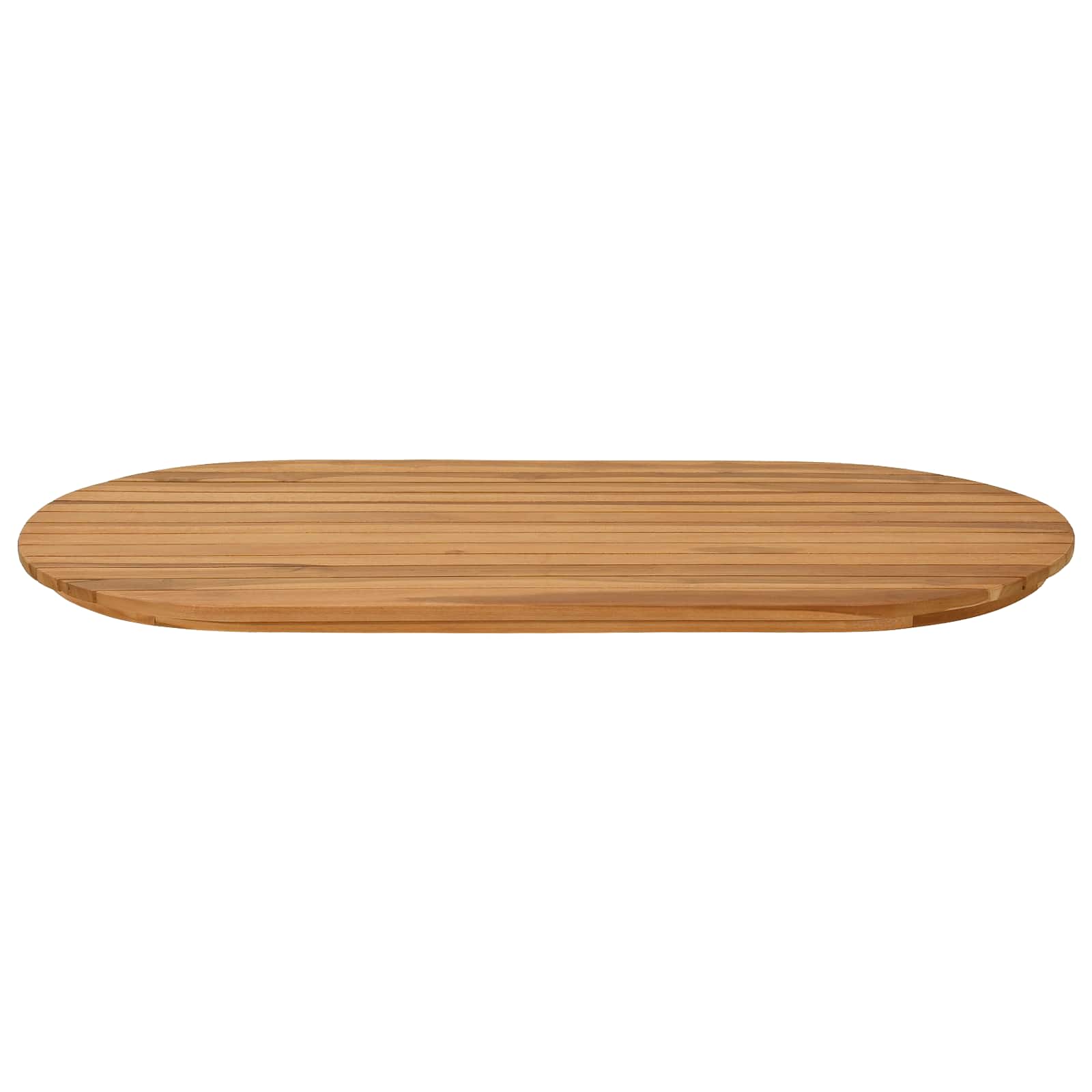 Tafelblad 100 x 50 x 3,5 cm Ovaal Massief Teakhout Naturel is nu te koop bij PeponiXL, paradijselijk wonen!