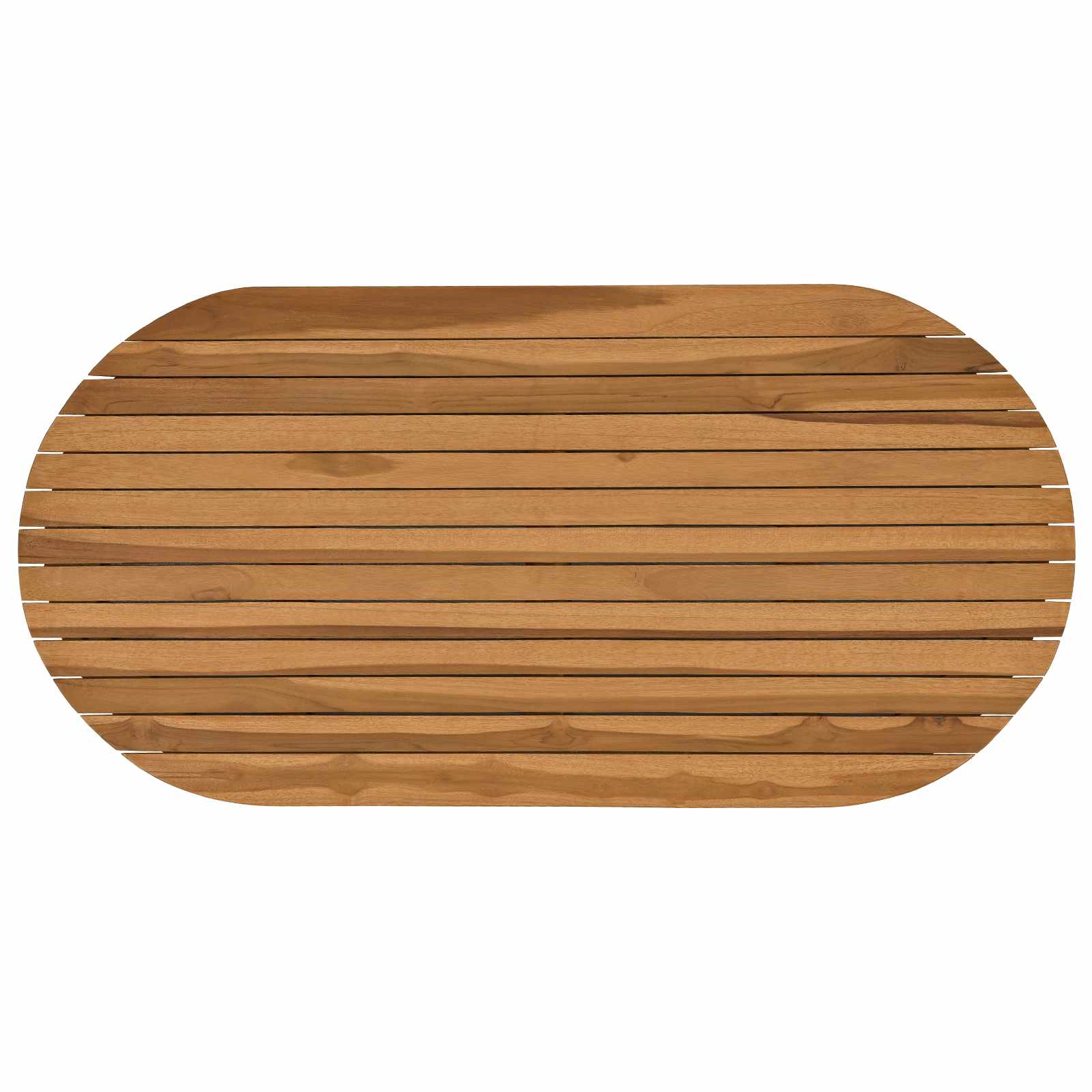 Tafelblad 100 x 50 x 3,5 cm Ovaal Massief Teakhout Naturel is nu te koop bij PeponiXL, paradijselijk wonen!
