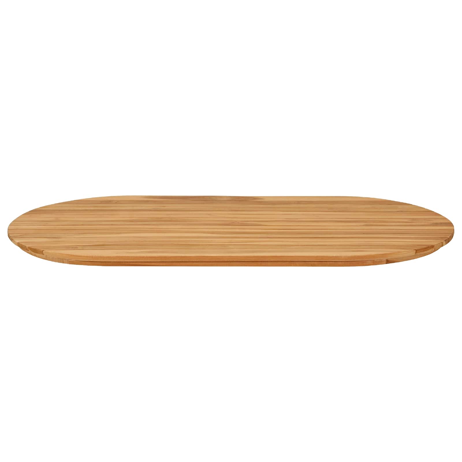 Tafelblad 110 x 55 x 3,5 cm Ovaal Massief Teakhout Naturel is nu te koop bij PeponiXL, paradijselijk wonen!