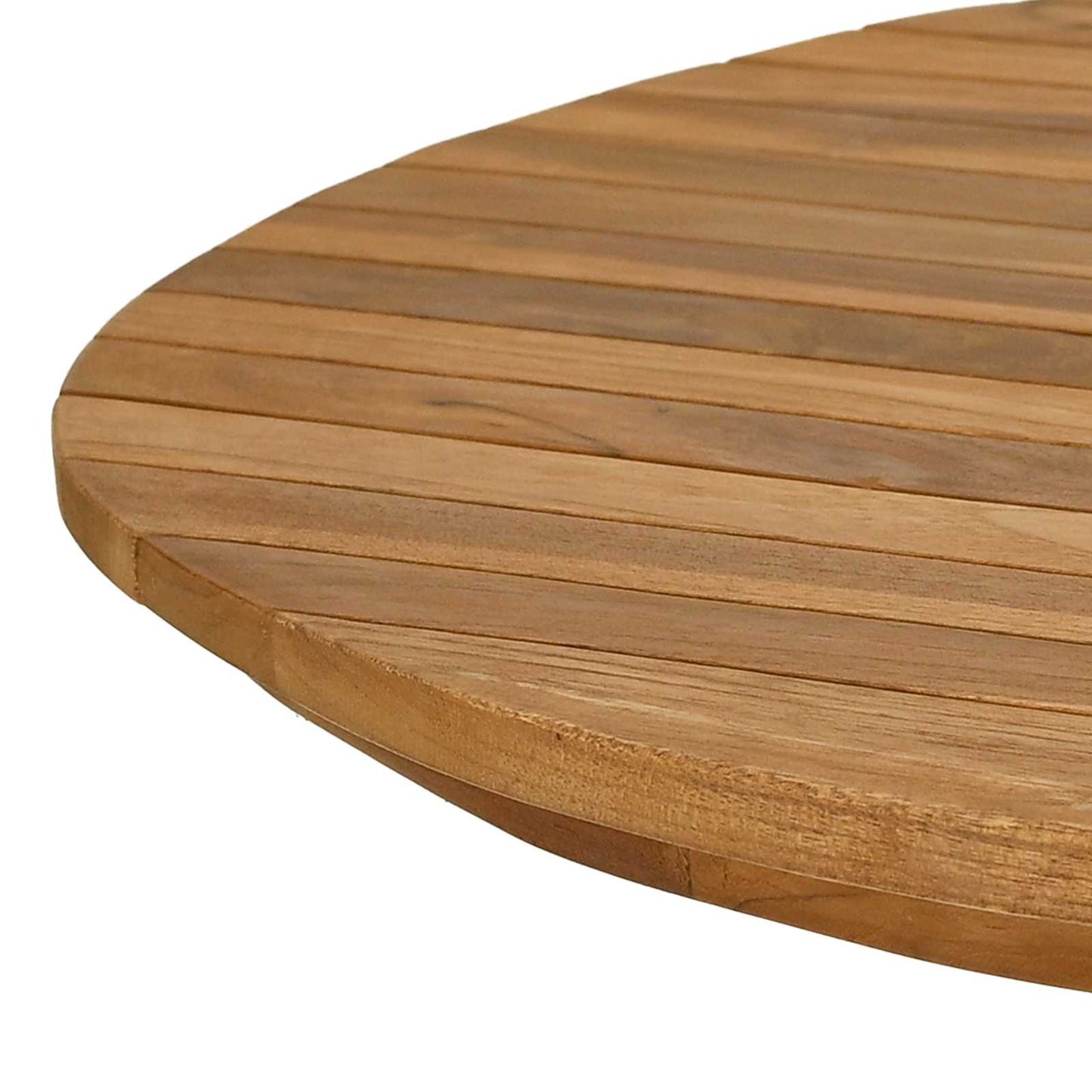 Tafelblad 120 x 70 x 3,5 cm Ovaal Massief Teakhout Naturel is nu te koop bij PeponiXL, paradijselijk wonen!