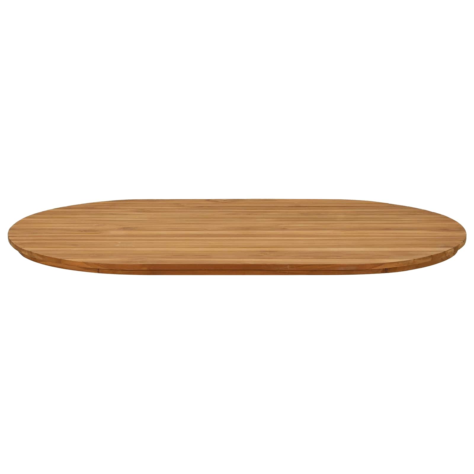 Tafelblad 120 x 70 x 3,5 cm Ovaal Massief Teakhout Naturel is nu te koop bij PeponiXL, paradijselijk wonen!