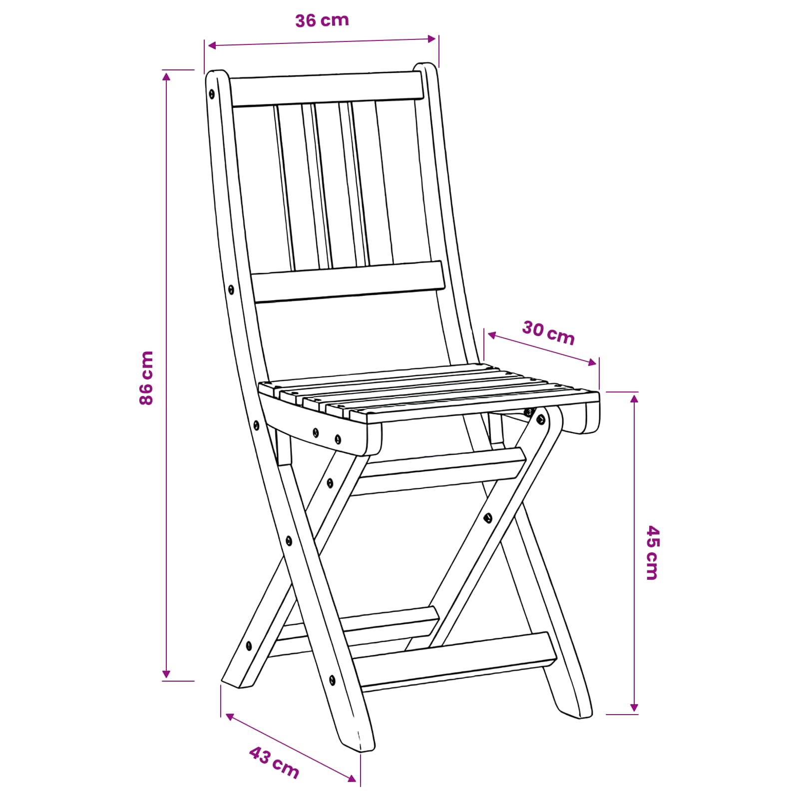 Bistrostoelen voor buiten 6 pcs Naturel Massief Acaciahout is nu te koop bij PeponiXL, paradijselijk wonen!