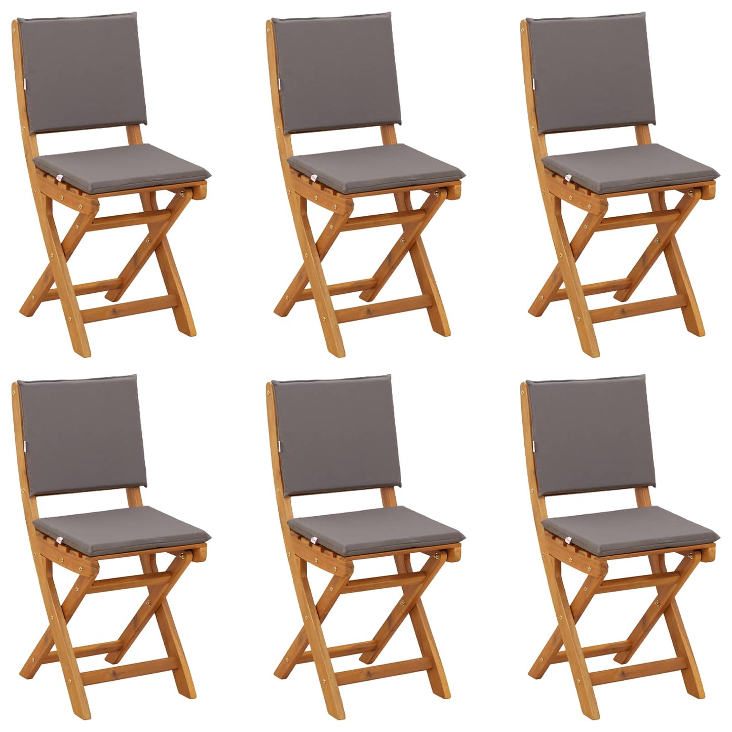 Bistrostoelen voor buiten 6 pcs Donkergrijs 38 x 46 x 85 cm is nu te koop bij PeponiXL, paradijselijk wonen!