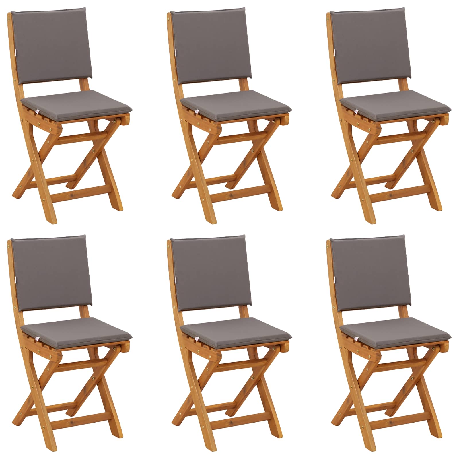 Bistrostoelen voor buiten 6 pcs Donkergrijs 38 x 46 x 85 cm is nu te koop bij PeponiXL, paradijselijk wonen!