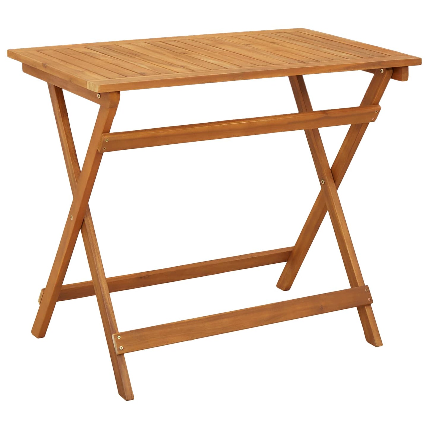 Tuin Bistro Set 5 pcs Natuurlijk en Crème Wit