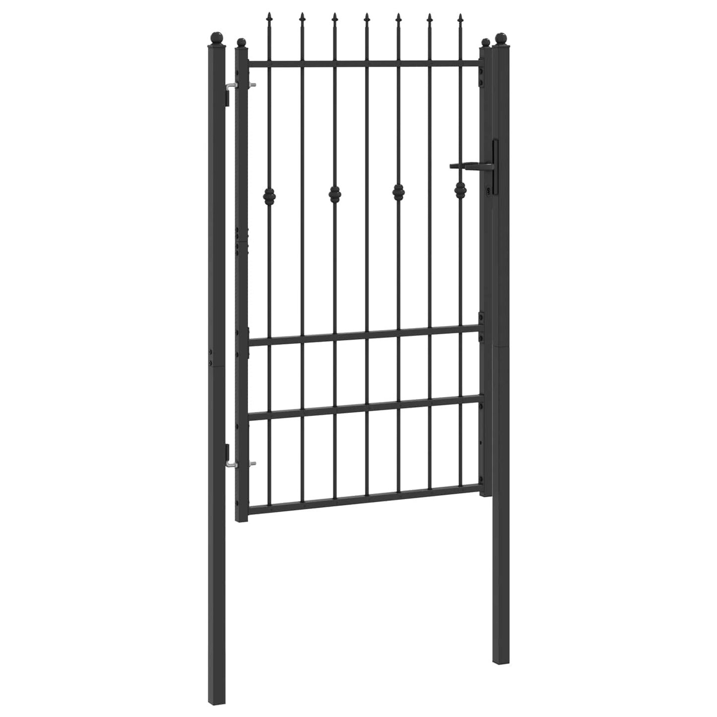 Hekpoort met slot Asten Zwart 150 x 88 cm Staal is nu te koop bij PeponiXL, paradijselijk wonen!
