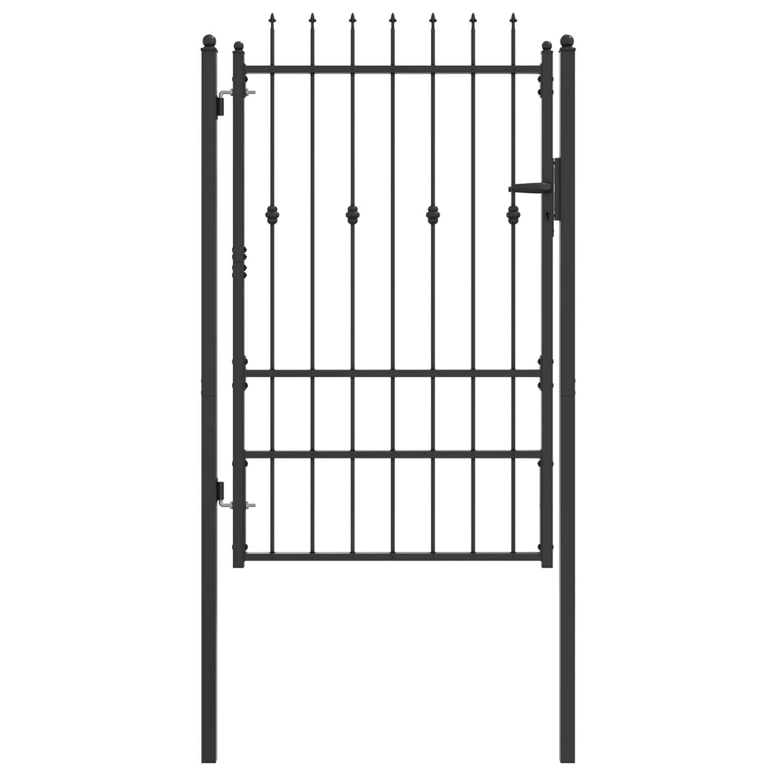 Hekpoort met slot Asten Zwart 150 x 88 cm Staal is nu te koop bij PeponiXL, paradijselijk wonen!