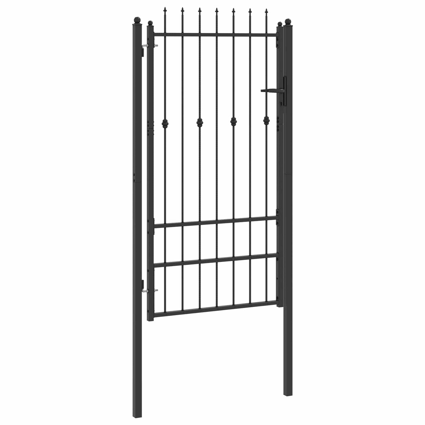 Hekpoort met slot Asten Zwart 175 x 88 cm Staal is nu te koop bij PeponiXL, paradijselijk wonen!