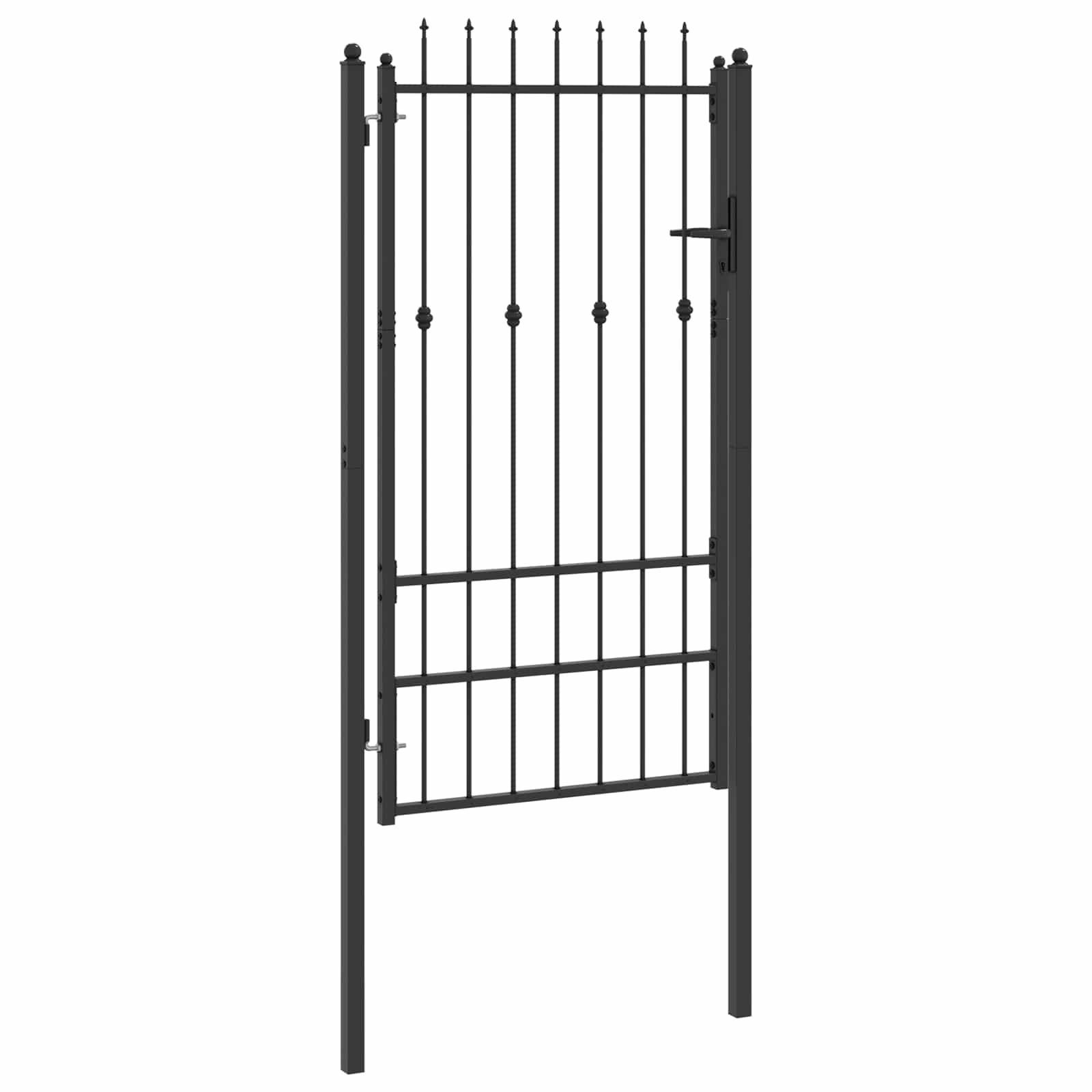 Hekpoort met slot Asten Zwart 175 x 88 cm Staal is nu te koop bij PeponiXL, paradijselijk wonen!