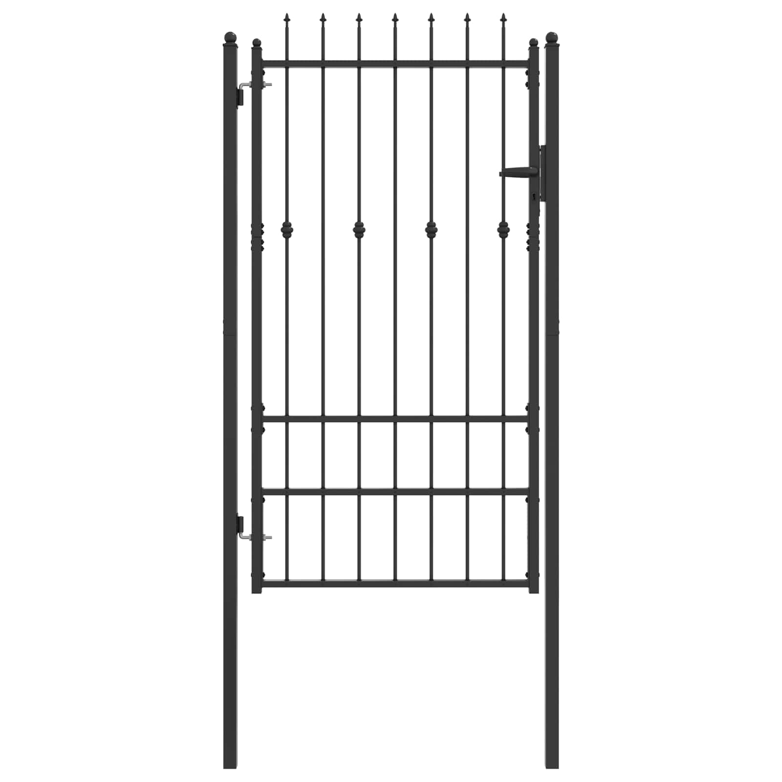 Hekpoort met slot Asten Zwart 175 x 88 cm Staal is nu te koop bij PeponiXL, paradijselijk wonen!