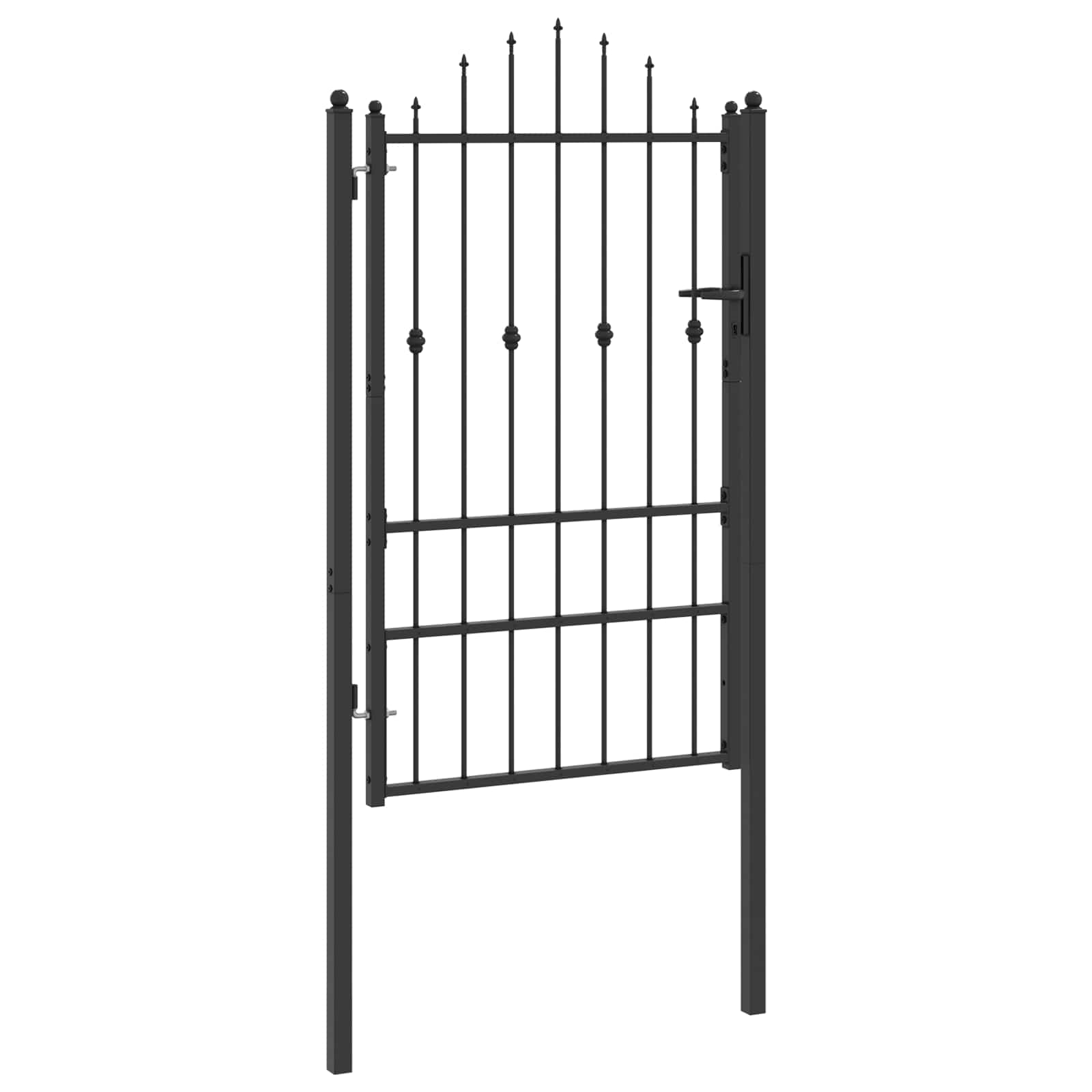 Hekpoort met slot Asten Zwart 150 x 88 cm Staal is nu te koop bij PeponiXL, paradijselijk wonen!