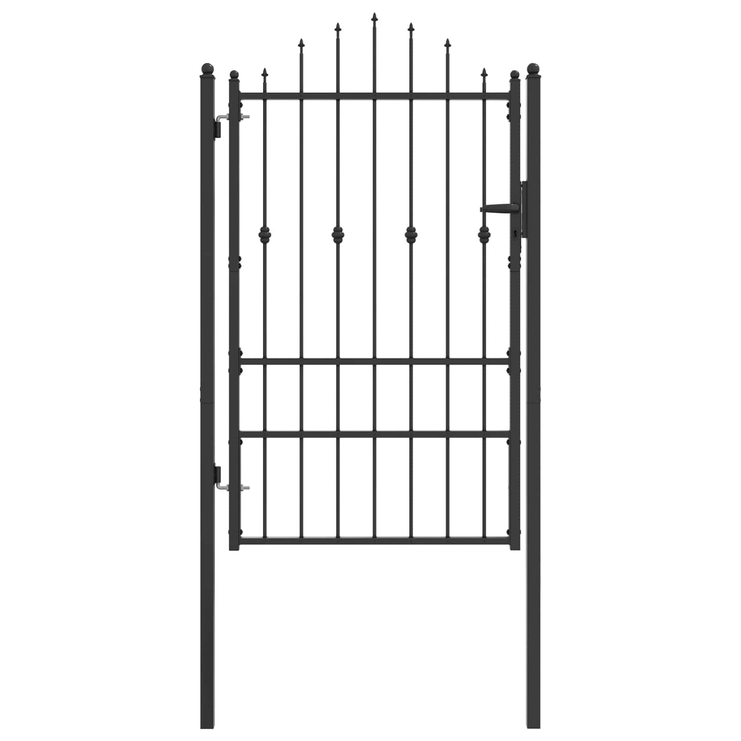 Hekpoort met slot Asten Zwart 150 x 88 cm Staal is nu te koop bij PeponiXL, paradijselijk wonen!