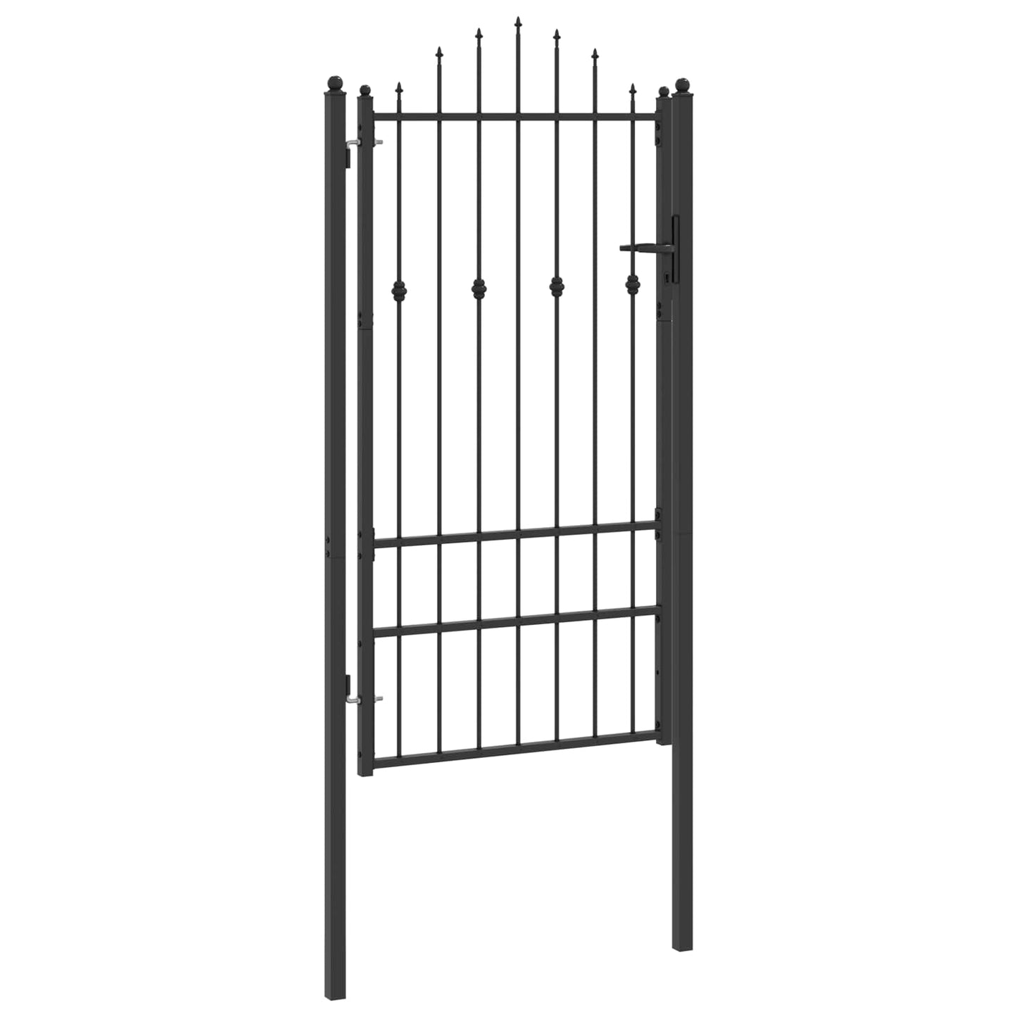 Hekpoort met slot Asten Zwart 175 x 88 cm Staal is nu te koop bij PeponiXL, paradijselijk wonen!
