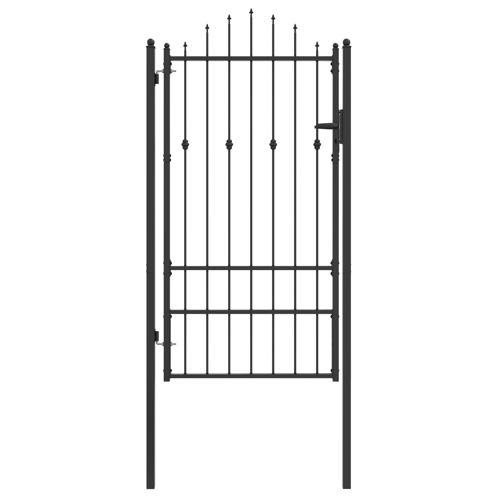 Hekpoort met slot Asten Zwart 175 x 88 cm Staal is nu te koop bij PeponiXL, paradijselijk wonen!