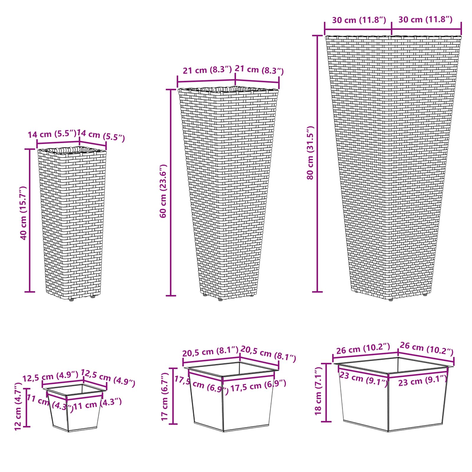 Tuinset 3 pcs Metaal is nu te koop bij PeponiXL, paradijselijk wonen!