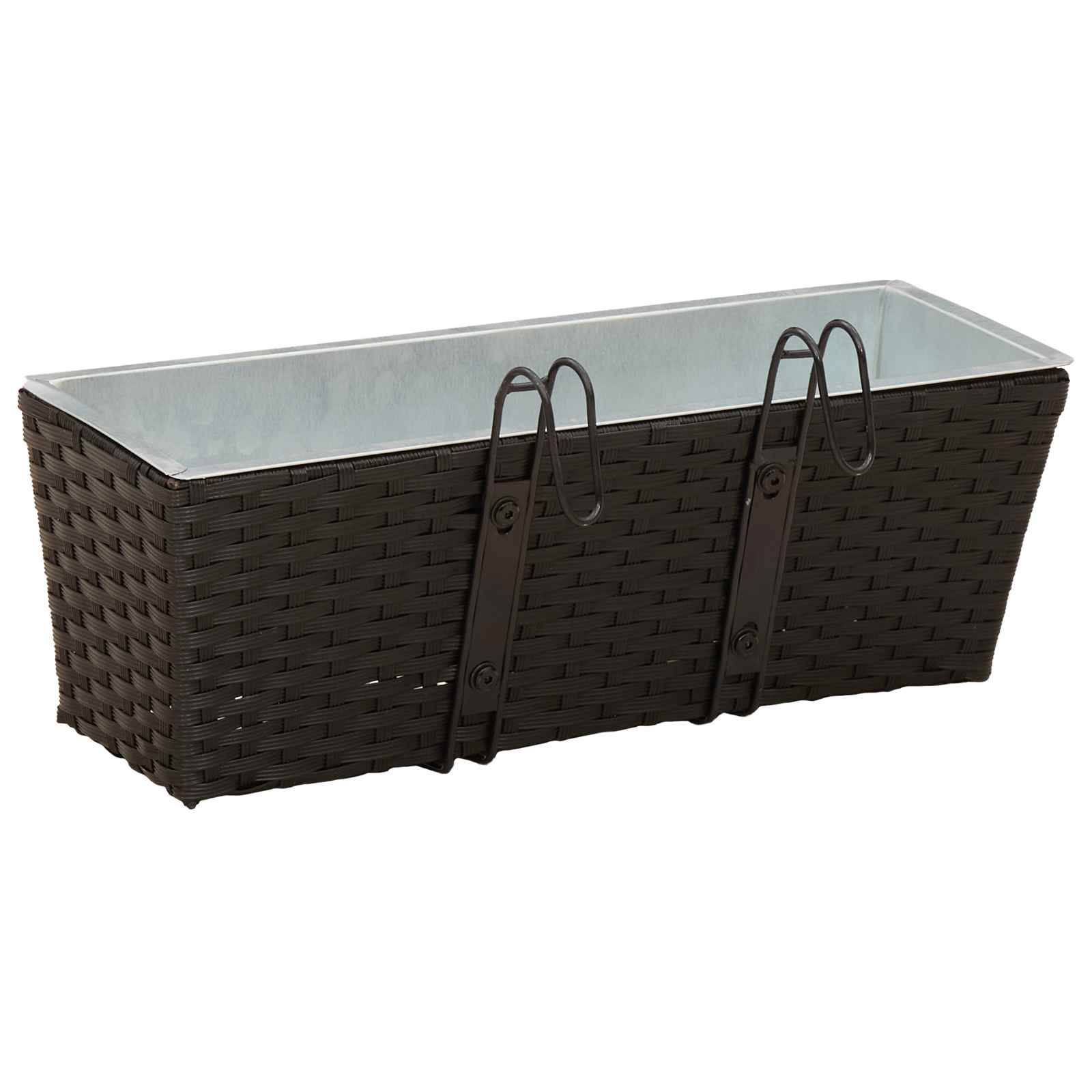 Reling 2 pcs Zwart 50 x 17 x 17 cm Metaal is nu te koop bij PeponiXL, paradijselijk wonen!