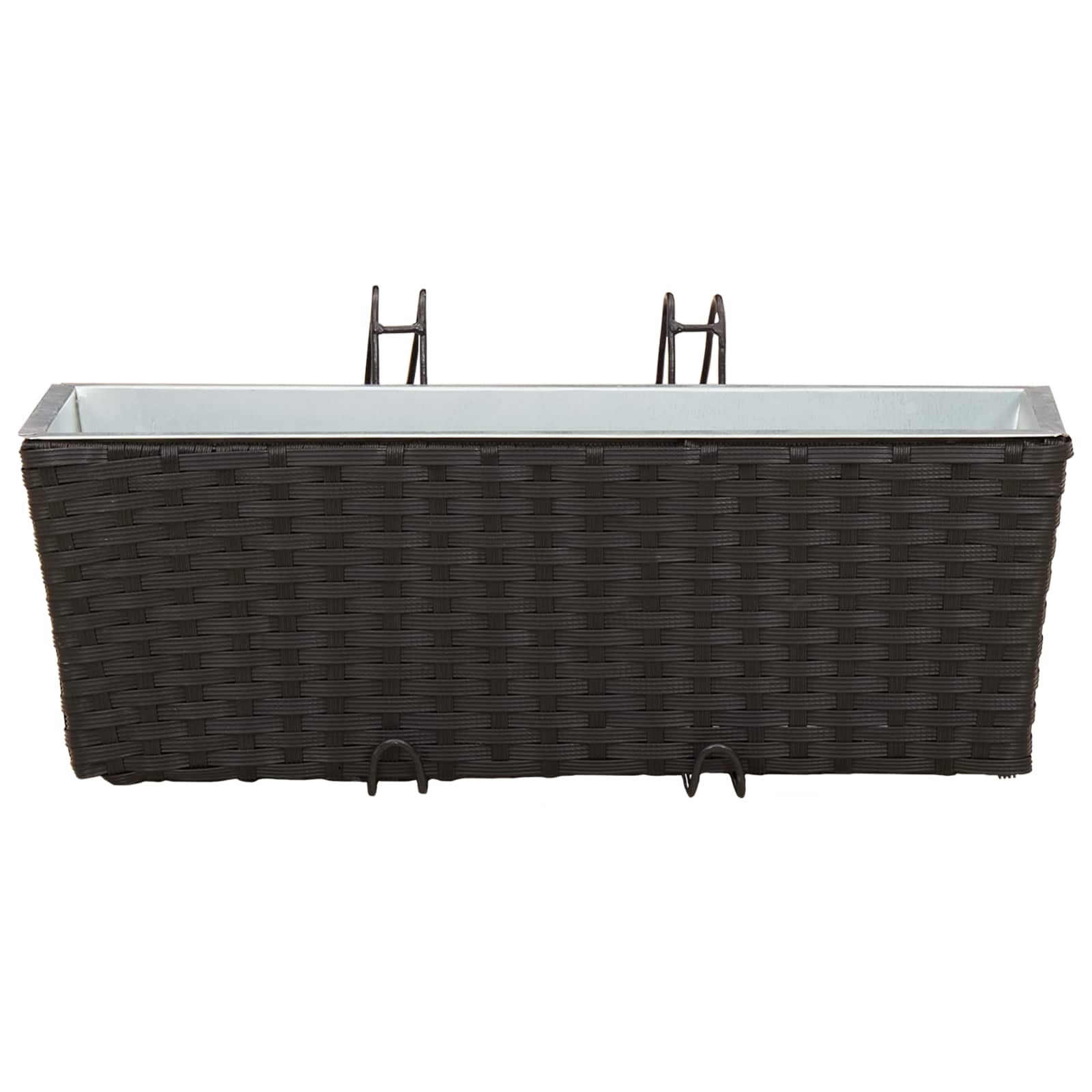 Reling 2 pcs Zwart 50 x 17 x 17 cm Metaal is nu te koop bij PeponiXL, paradijselijk wonen!