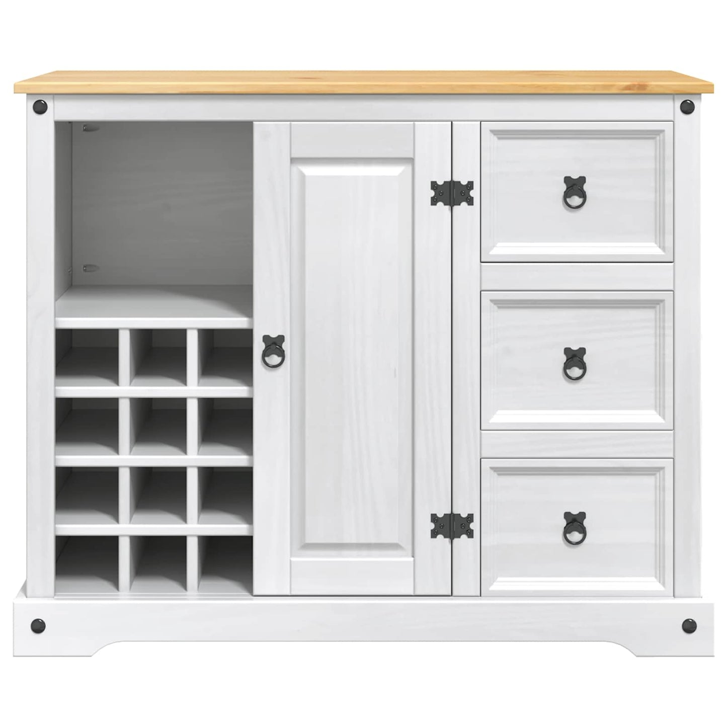 Keukenopslag met lade Wit en Honing Was 112 x 70 x 91,5 cm