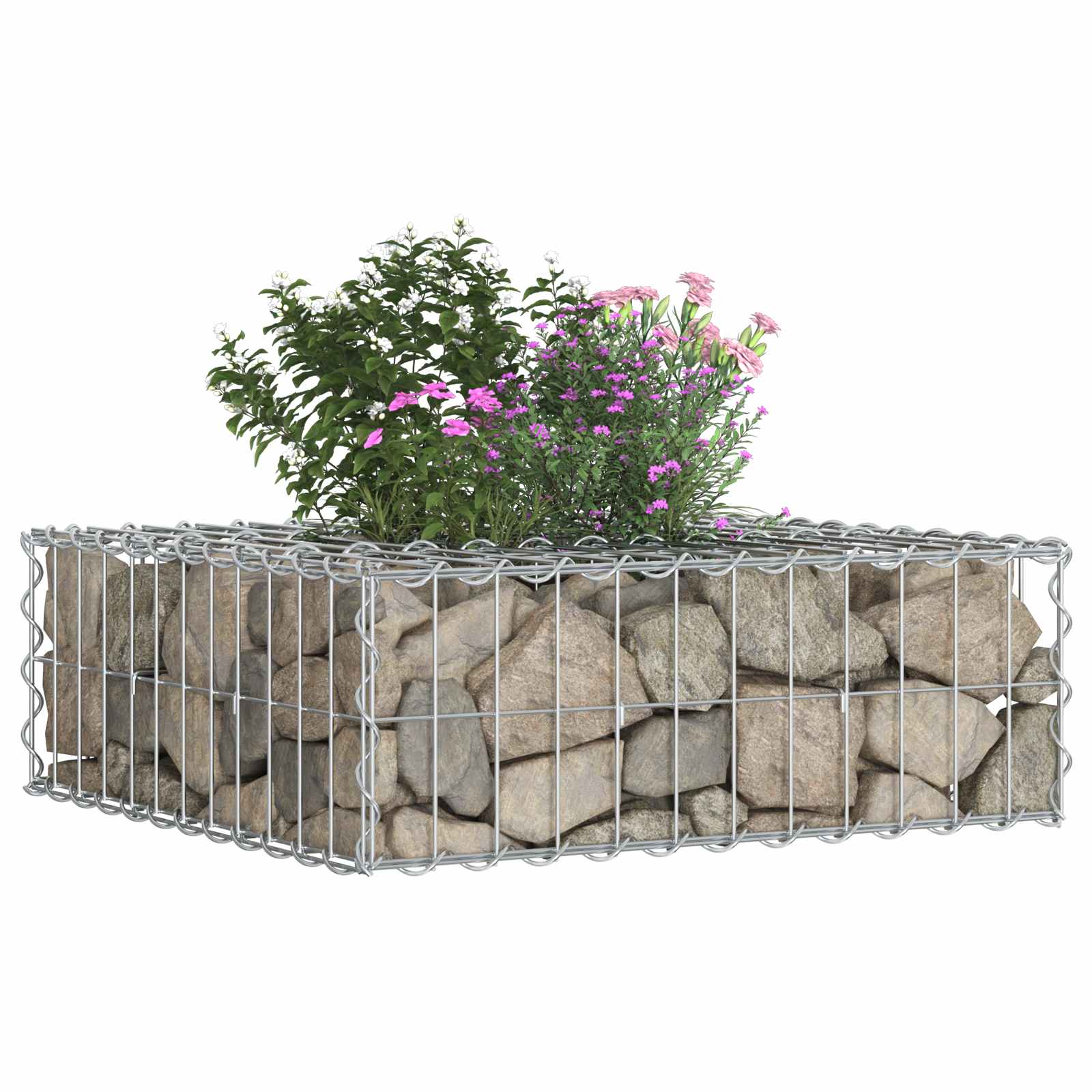 Gabion Verhoogd Bed Zilver is nu te koop bij PeponiXL, paradijselijk wonen!