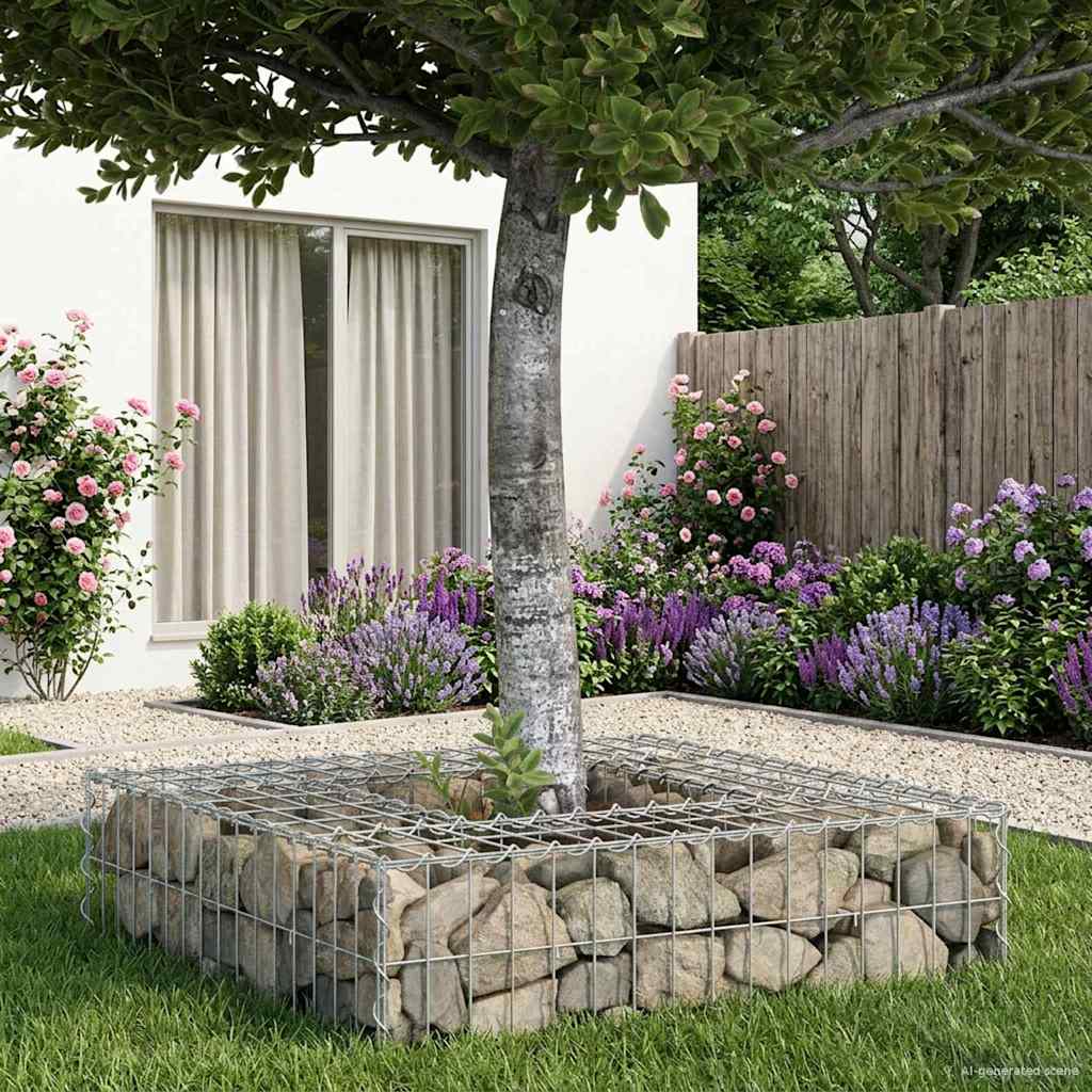 Gabion Verhoogd Bed Zilver is nu te koop bij PeponiXL, paradijselijk wonen!