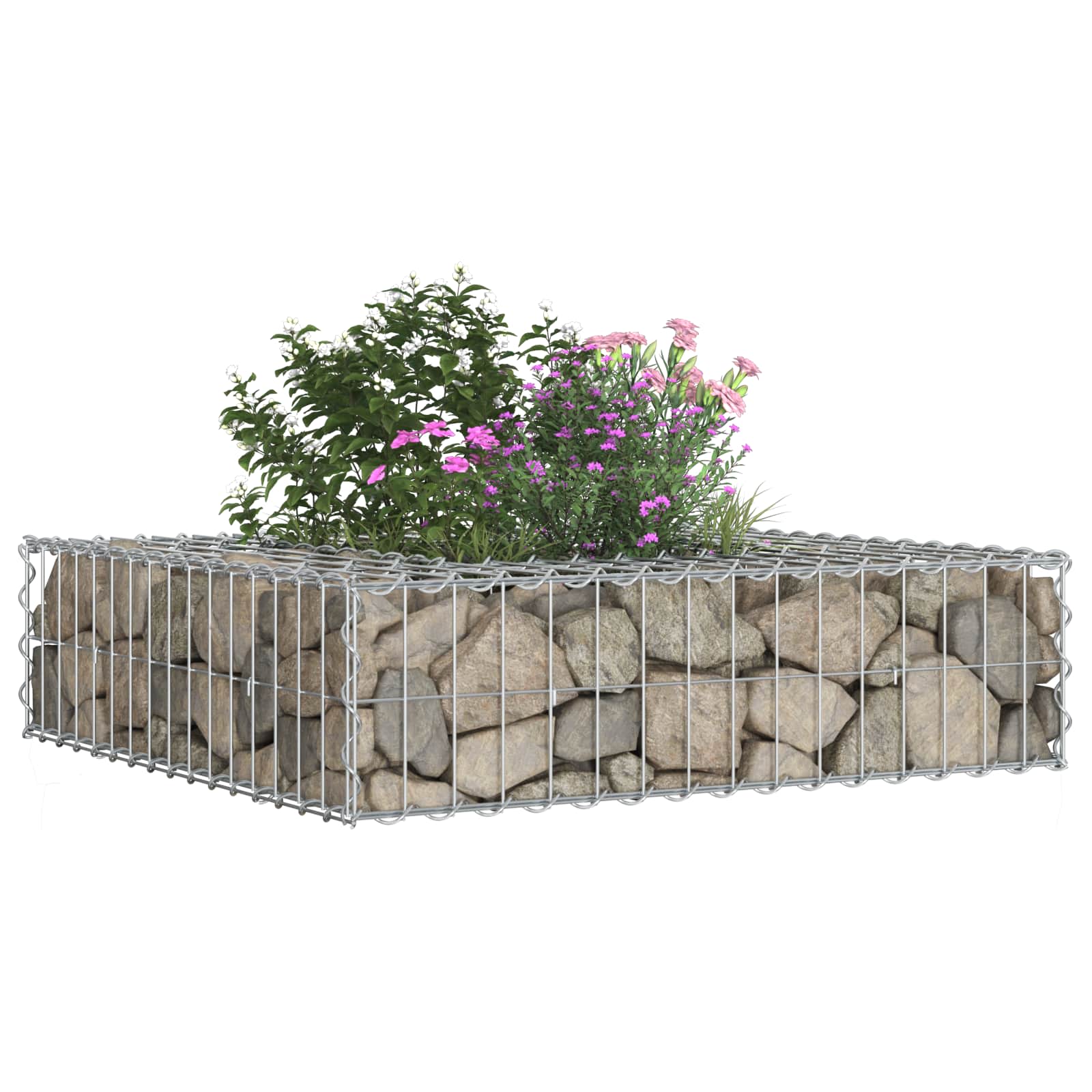 Gabion Verhoogd Bed Zilver is nu te koop bij PeponiXL, paradijselijk wonen!