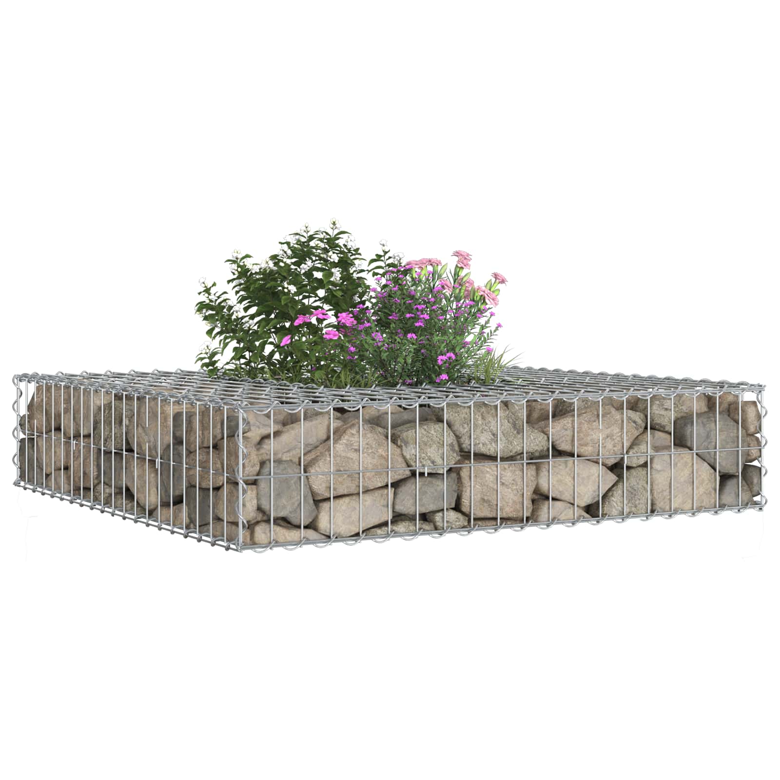 Gabion Verhoogd Bed Zilver is nu te koop bij PeponiXL, paradijselijk wonen!