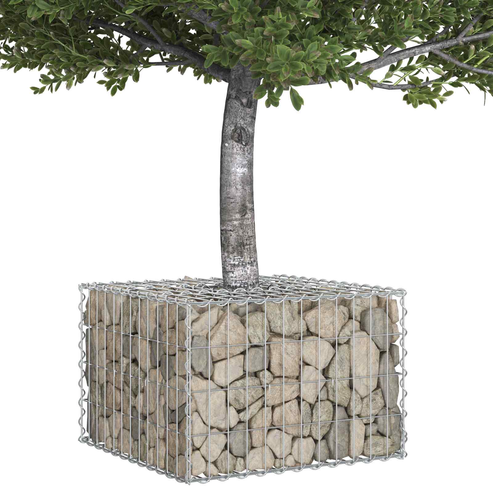 Gabion Verhoogd Bed Zilver is nu te koop bij PeponiXL, paradijselijk wonen!