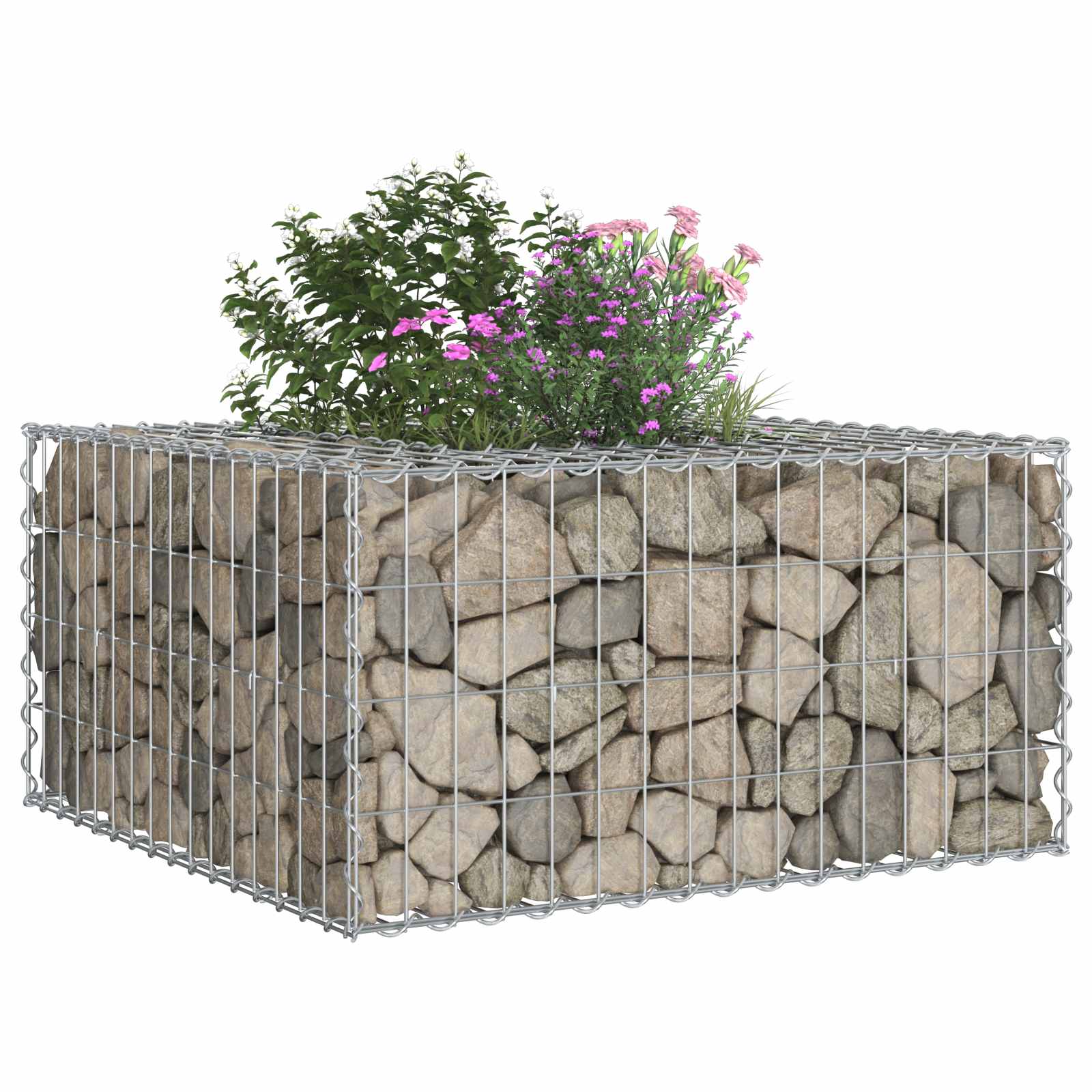 Gabion Verhoogd Bed Zilver is nu te koop bij PeponiXL, paradijselijk wonen!