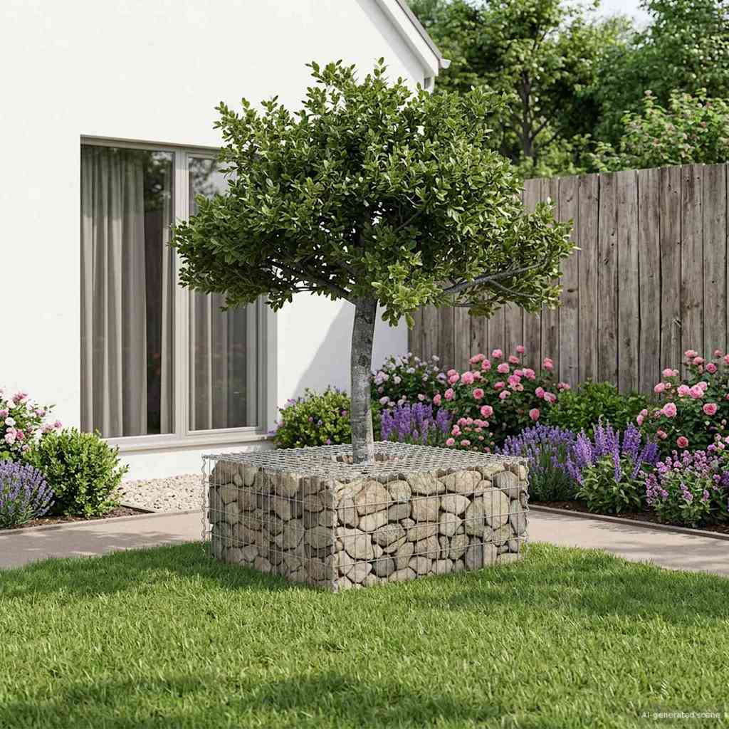 Gabion Verhoogd Bed Zilver is nu te koop bij PeponiXL, paradijselijk wonen!