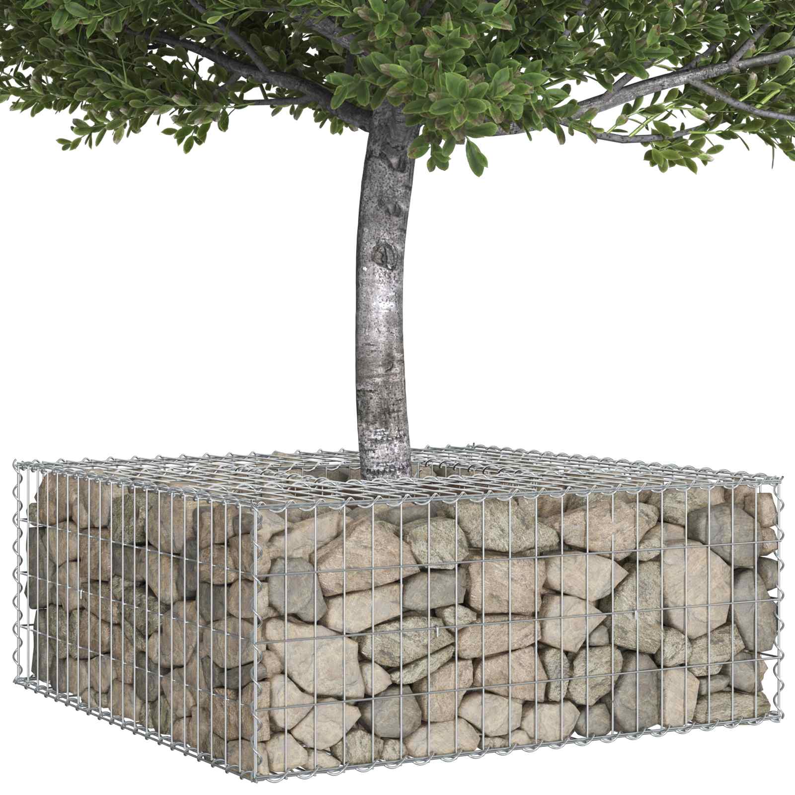 Gabion Verhoogd Bed Zilver is nu te koop bij PeponiXL, paradijselijk wonen!