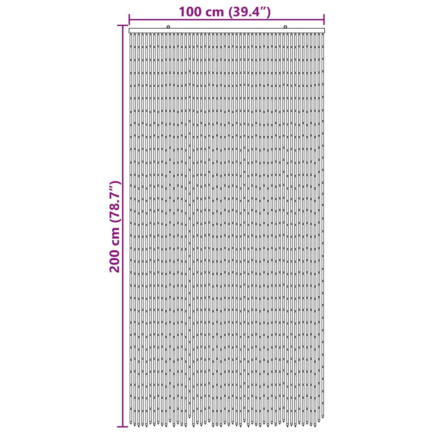 Insect Deurgordijn Meerkleurig 100 x 200 cm Bamboe is nu te koop bij PeponiXL, paradijselijk wonen!