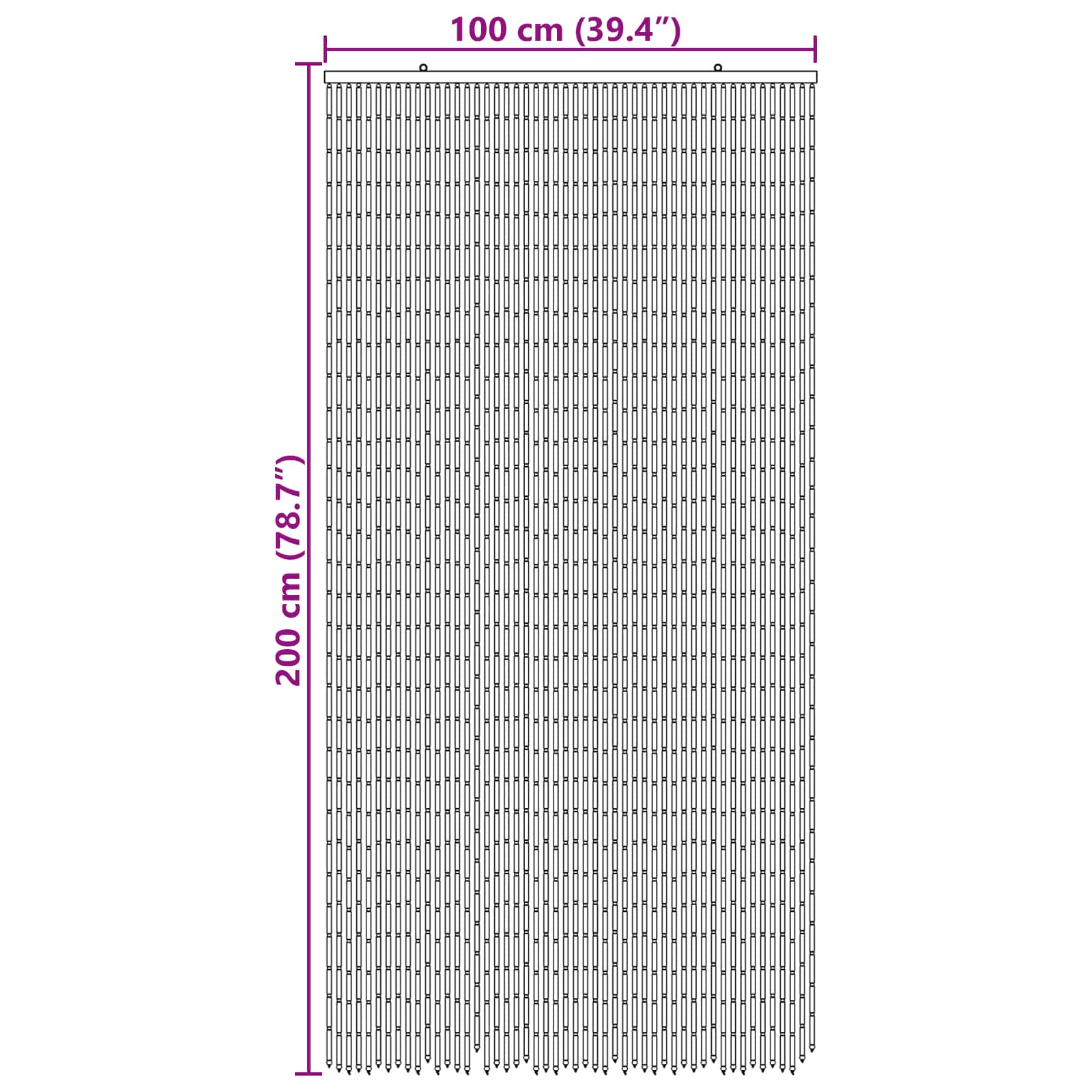Insect Deurgordijn Meerkleurig 100 x 200 cm Bamboe is nu te koop bij PeponiXL, paradijselijk wonen!