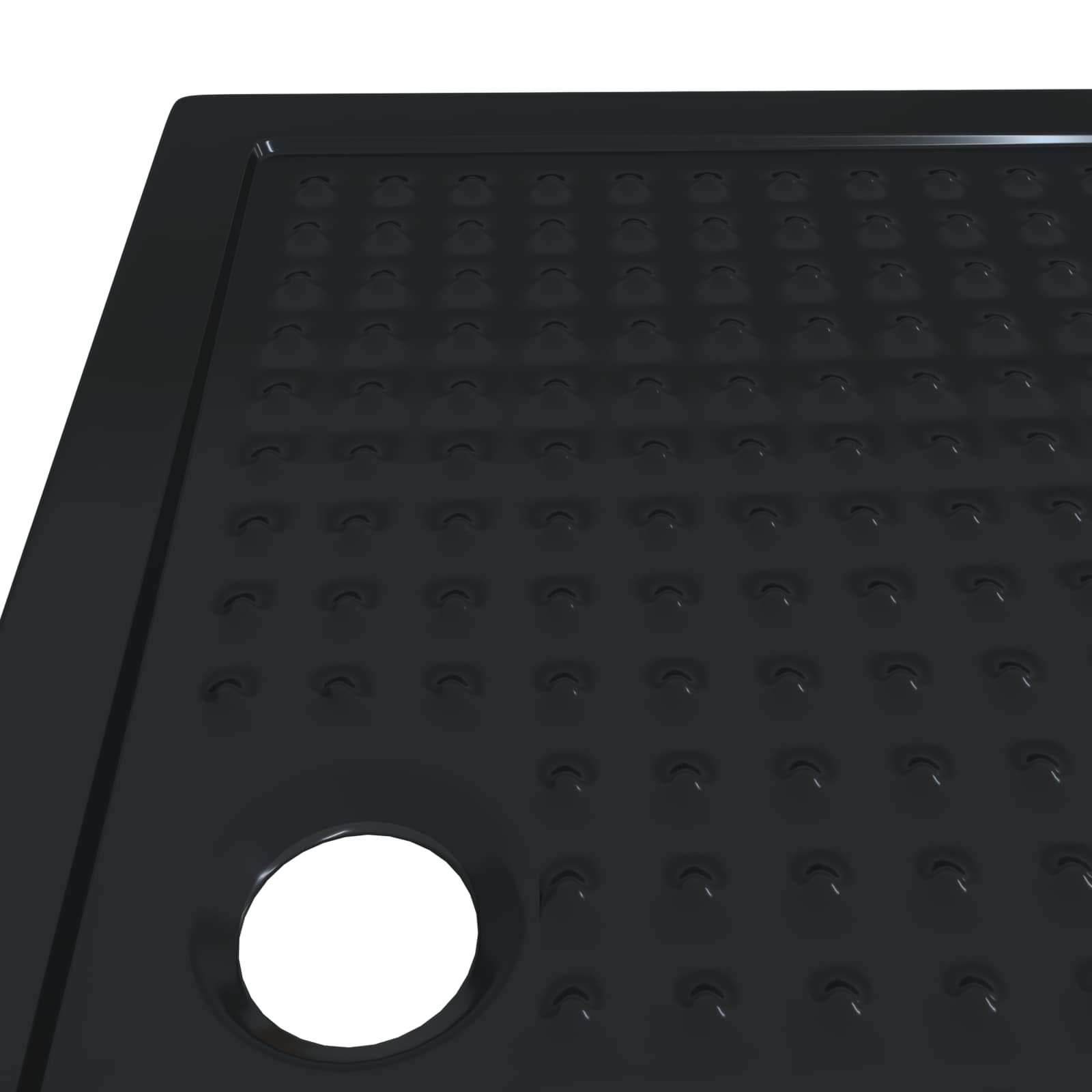 Douche Basis Tray met Dots Zwart 120 x 80 x 4 cm ABS is nu te koop bij PeponiXL, paradijselijk wonen!