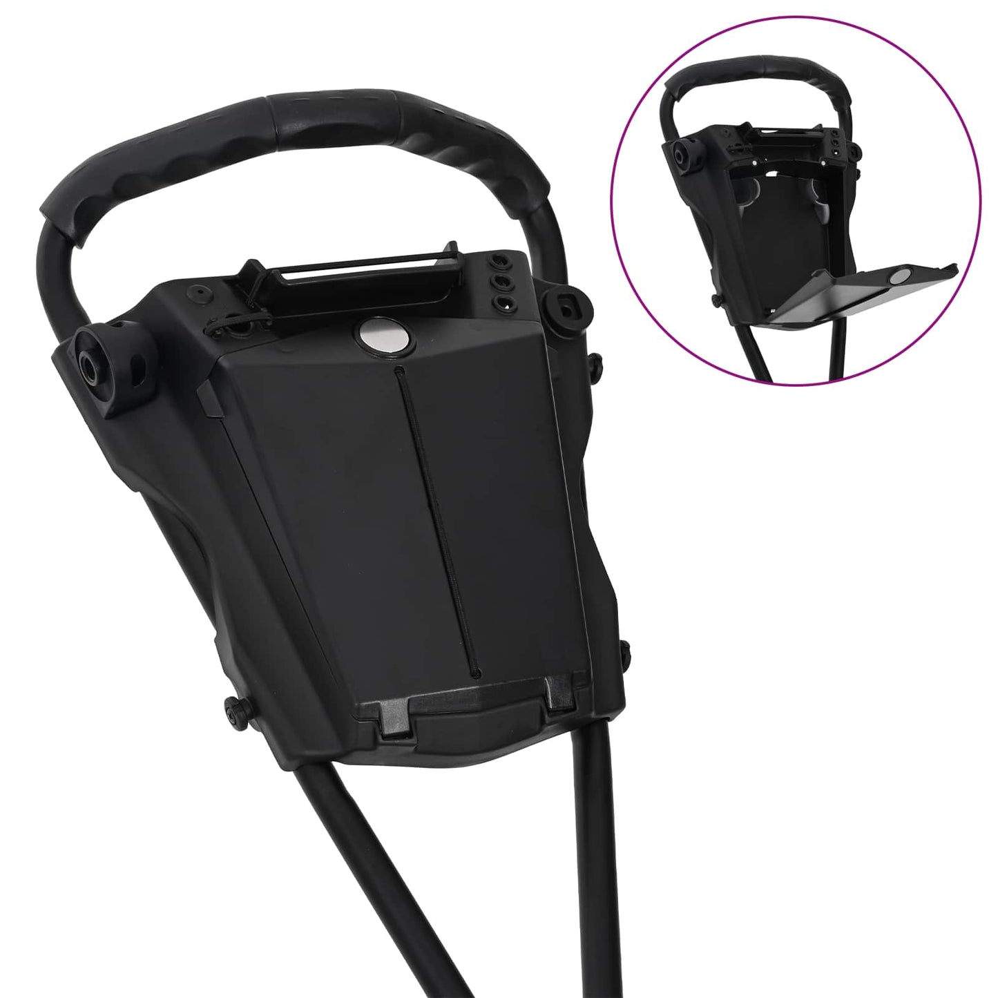 Golf trolley Zwart 95 x 60 x 130 cm IJzer is nu te koop bij PeponiXL, paradijselijk wonen!