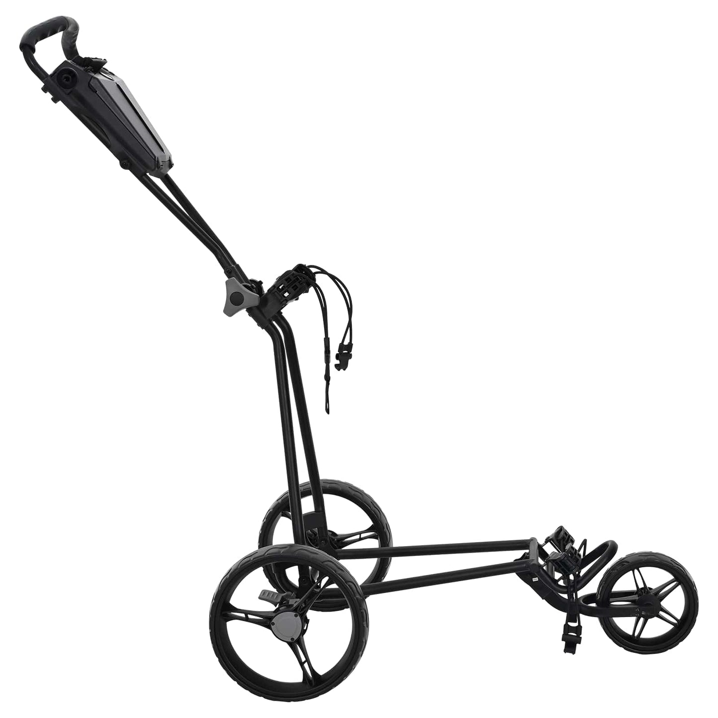 Golf trolley Zwart 95 x 60 x 130 cm IJzer is nu te koop bij PeponiXL, paradijselijk wonen!