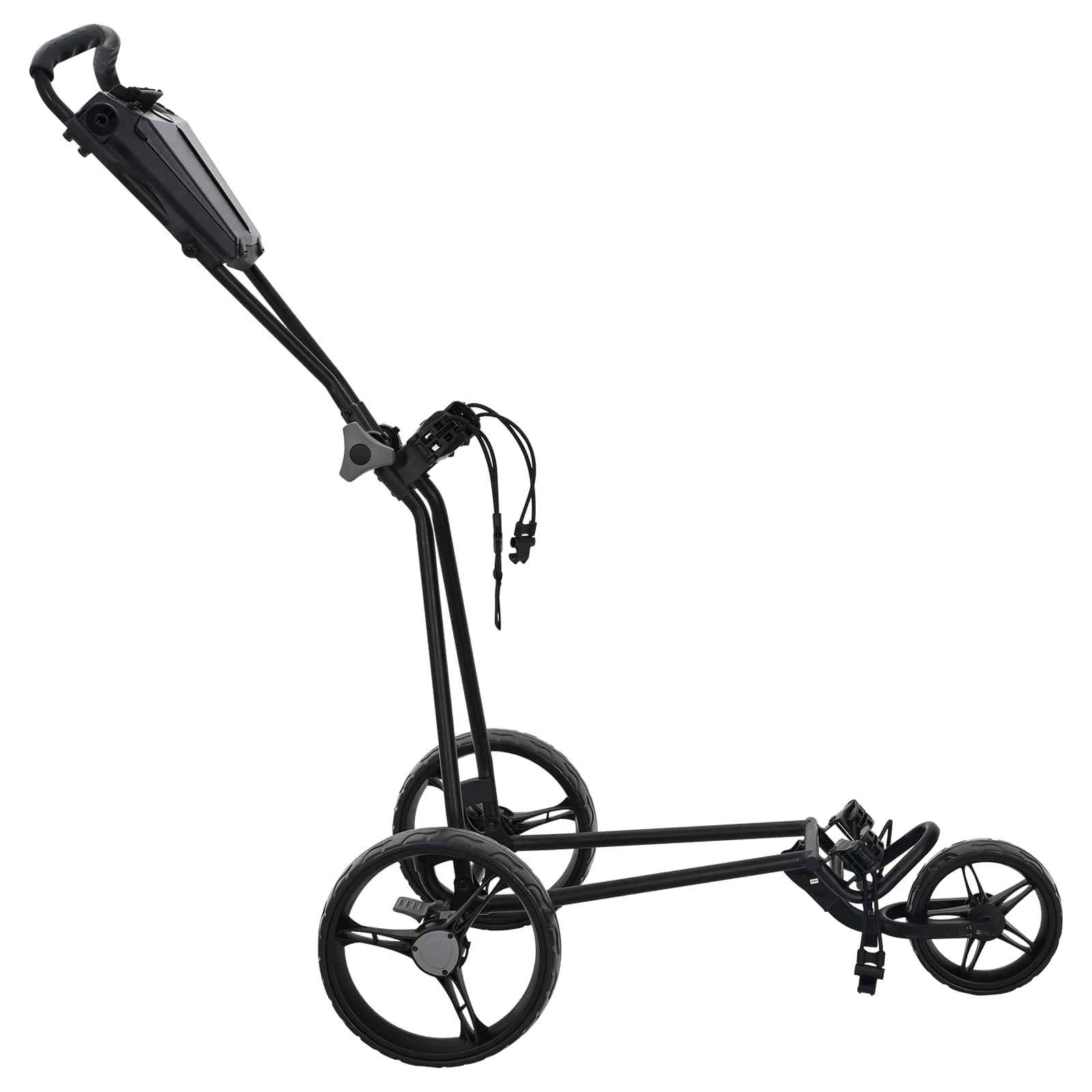 Golf trolley Zwart 95 x 60 x 130 cm IJzer is nu te koop bij PeponiXL, paradijselijk wonen!