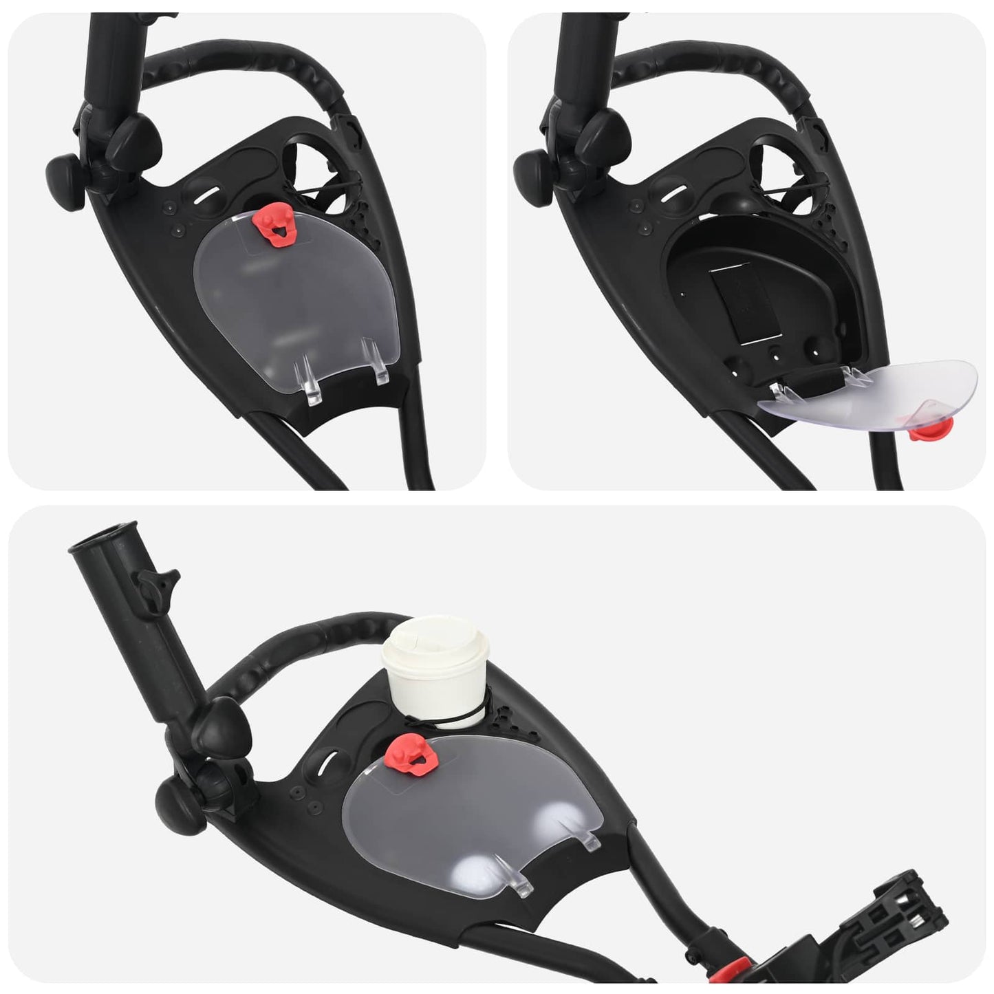 Golf trolley met zitplaats Zwart Aluminium Opvouwbaar is nu te koop bij PeponiXL, paradijselijk wonen!