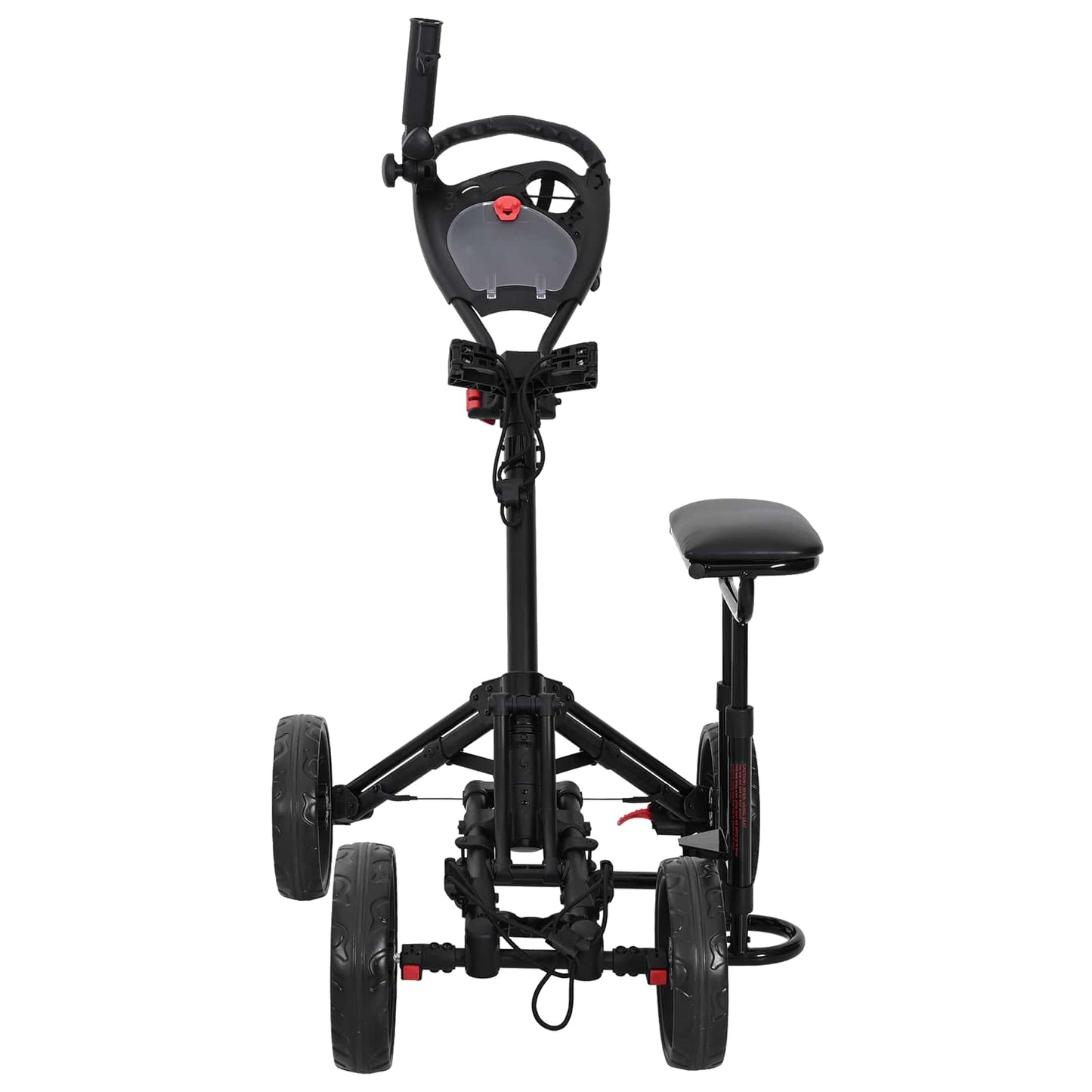 Golf trolley met zitplaats Zwart Aluminium Opvouwbaar is nu te koop bij PeponiXL, paradijselijk wonen!