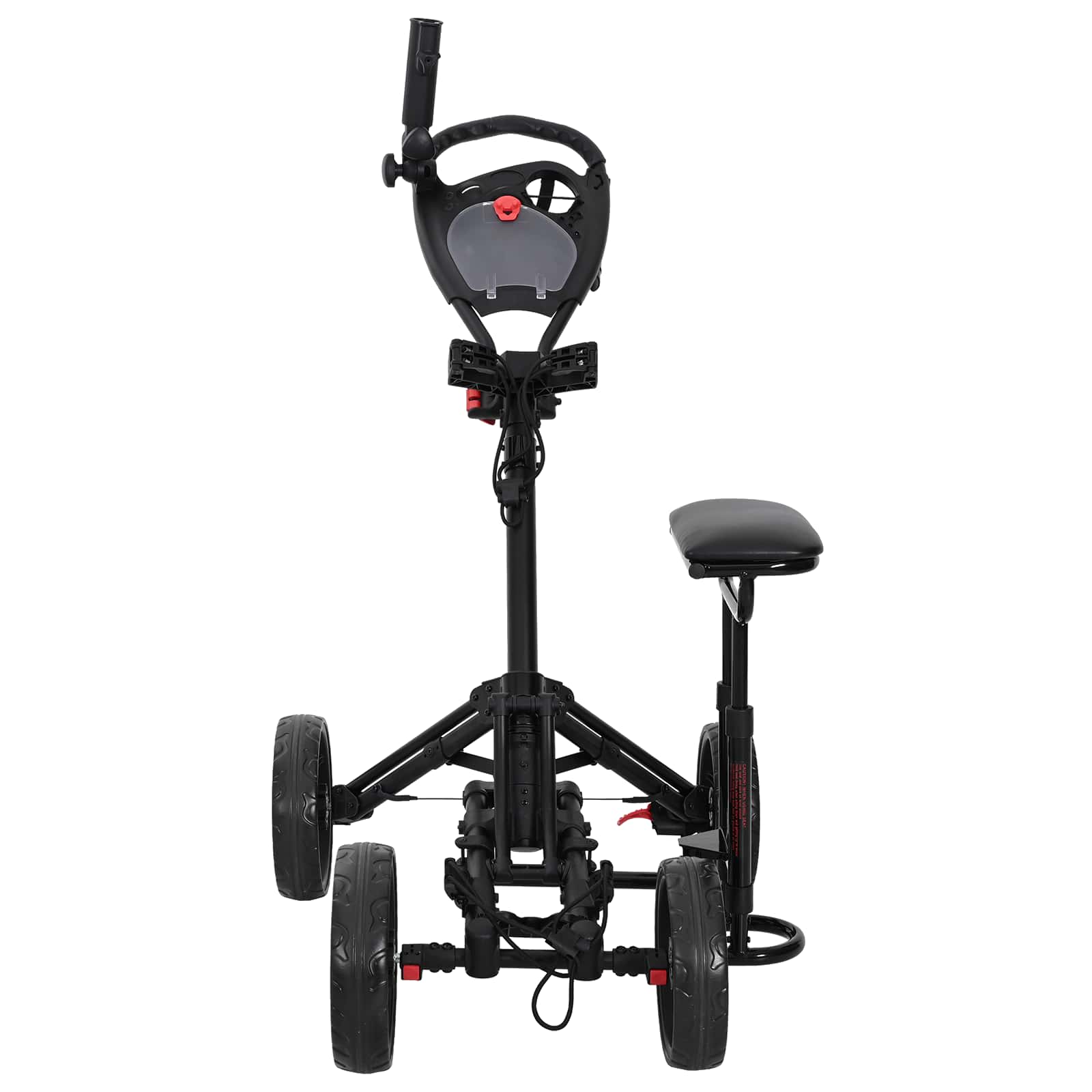 Golf trolley met zitplaats Zwart Aluminium Opvouwbaar is nu te koop bij PeponiXL, paradijselijk wonen!